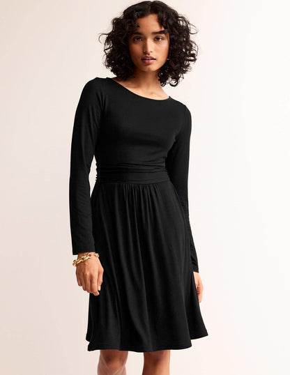 Abigail Jersey Dress-Black-4