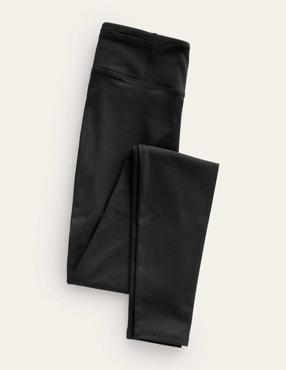 Leggings mit hohem Bund-Schwarz