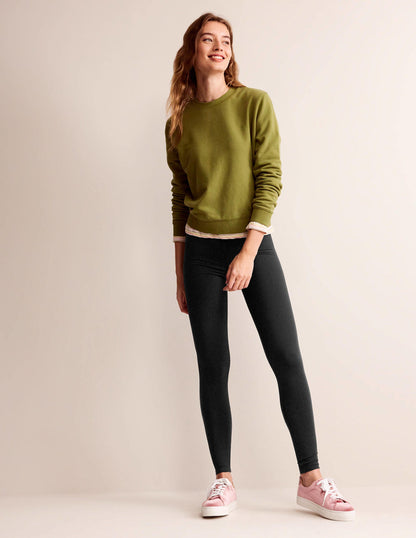 Leggings mit hohem Bund-Schwarz