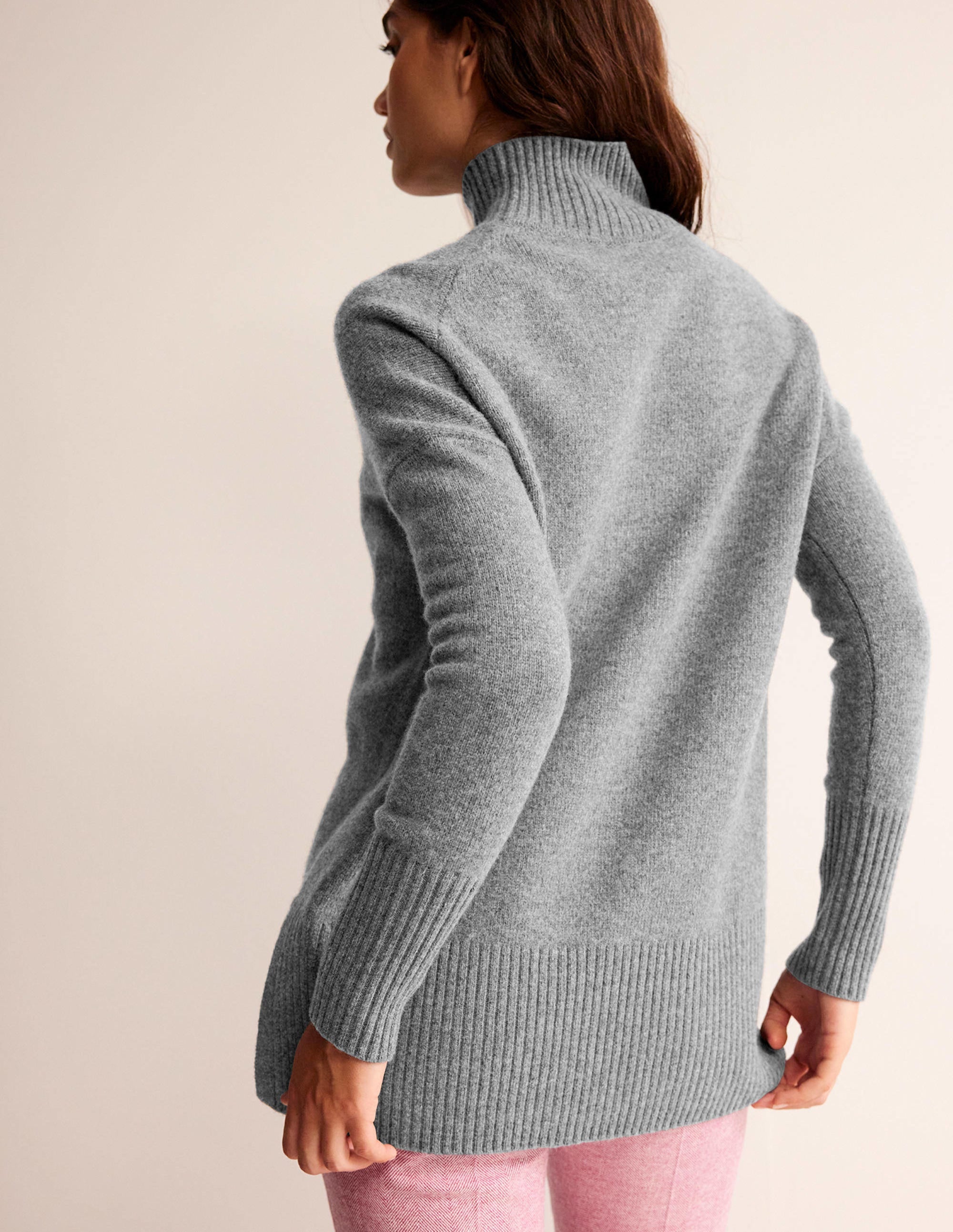 Jessica Oversize-Pullover-Helles Anthrazit Meliert - Image 3