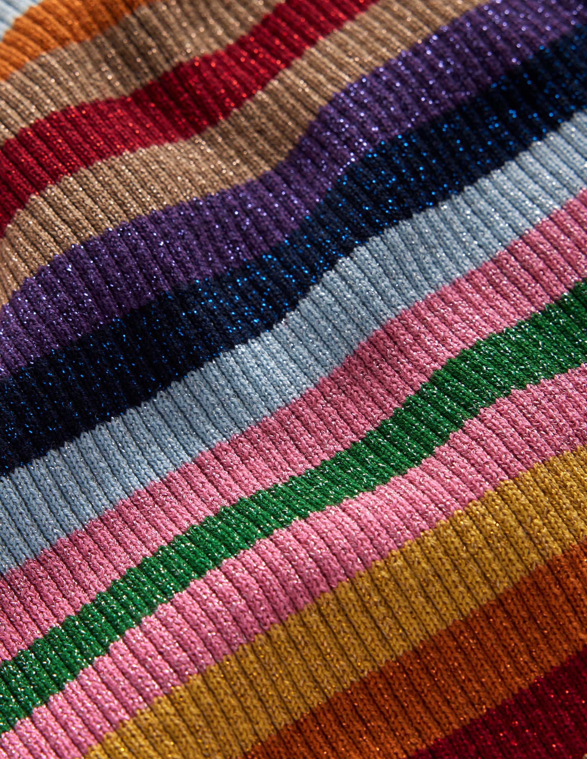 Matilda Glitzer-Pullover-Glitzer/Bunt, Gestreift - Image 7