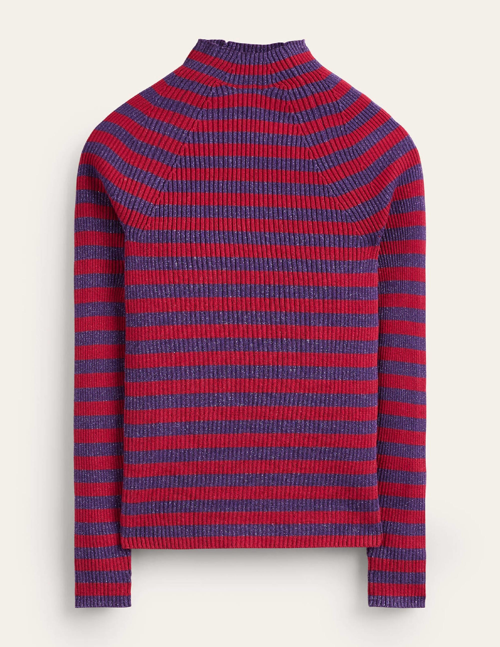 Matilda Glitzer-Pullover-Sattes Violett und Dunkelrot - Image 5