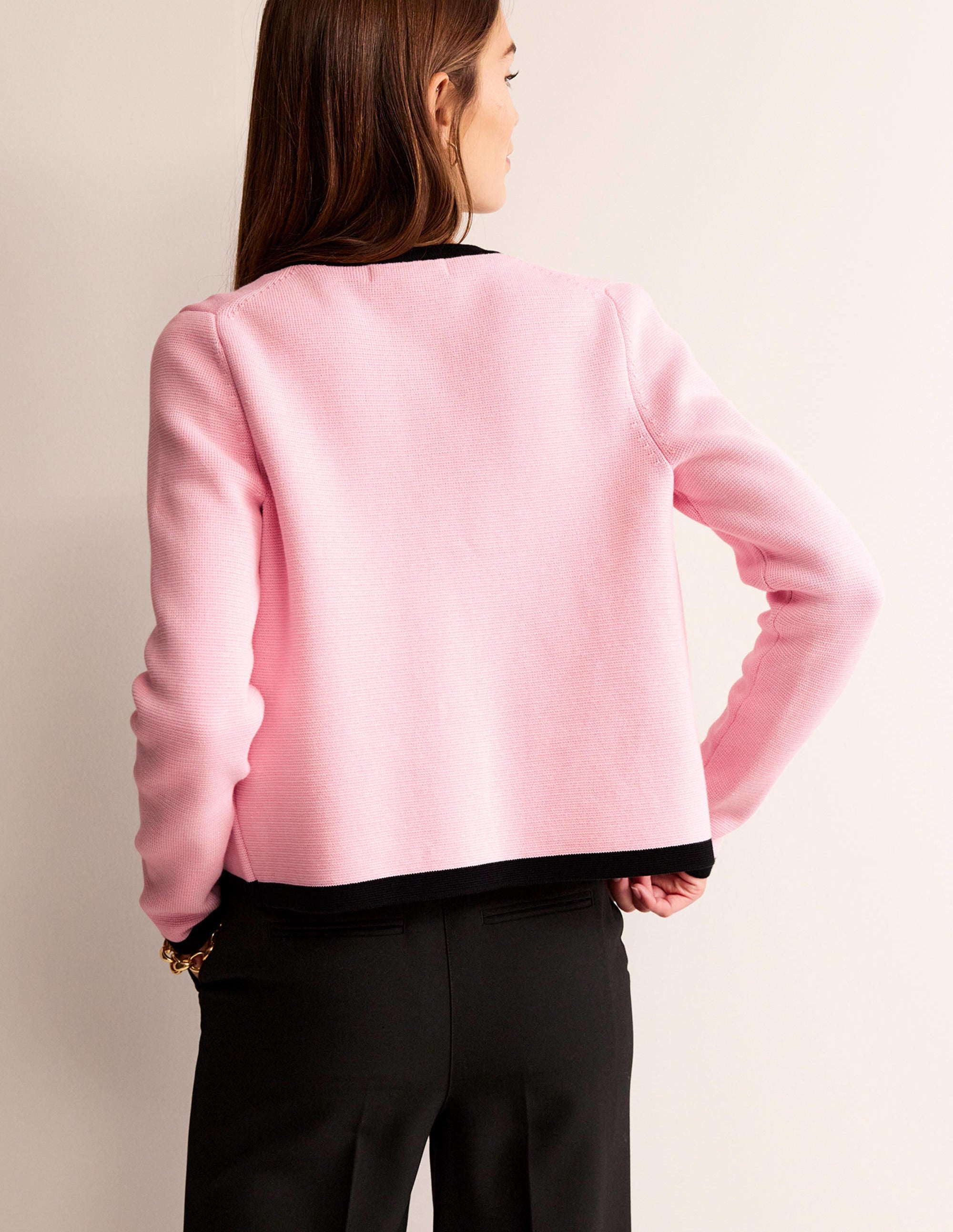 Veste Holly en maille-Rose orchidée - Image 4