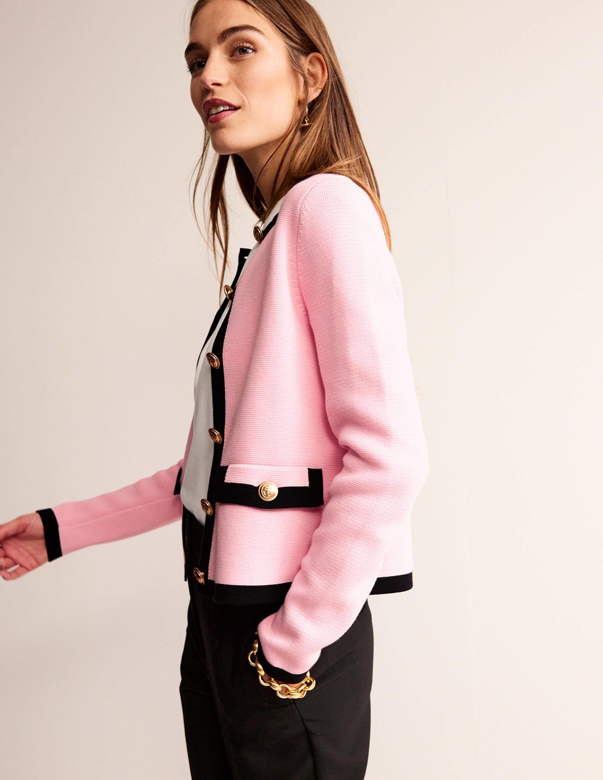 Veste Holly en maille-Rose orchidée - Image 5