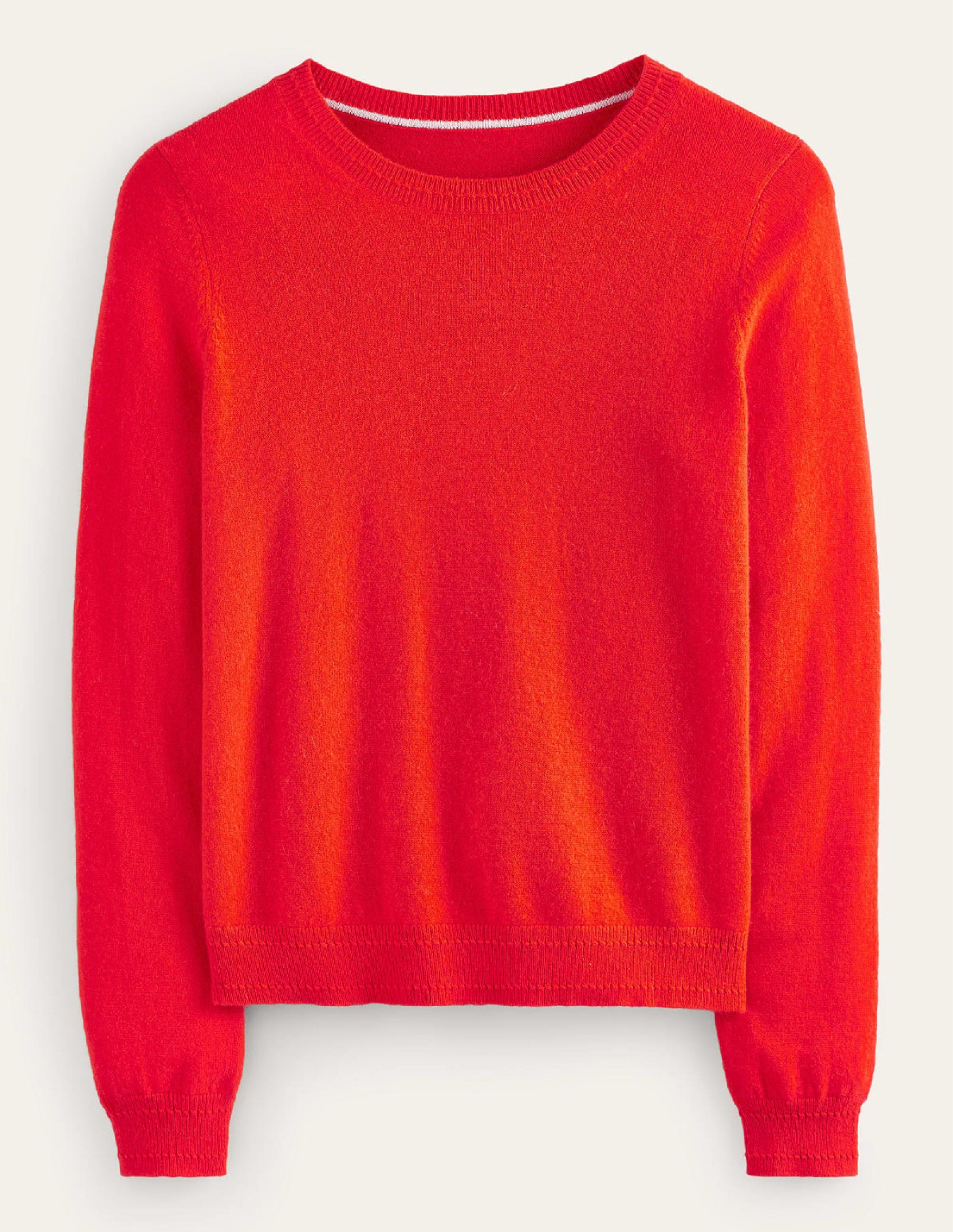 Eva Kaschmirpullover mit Rundhalsausschnitt-Knallrot - Image 9