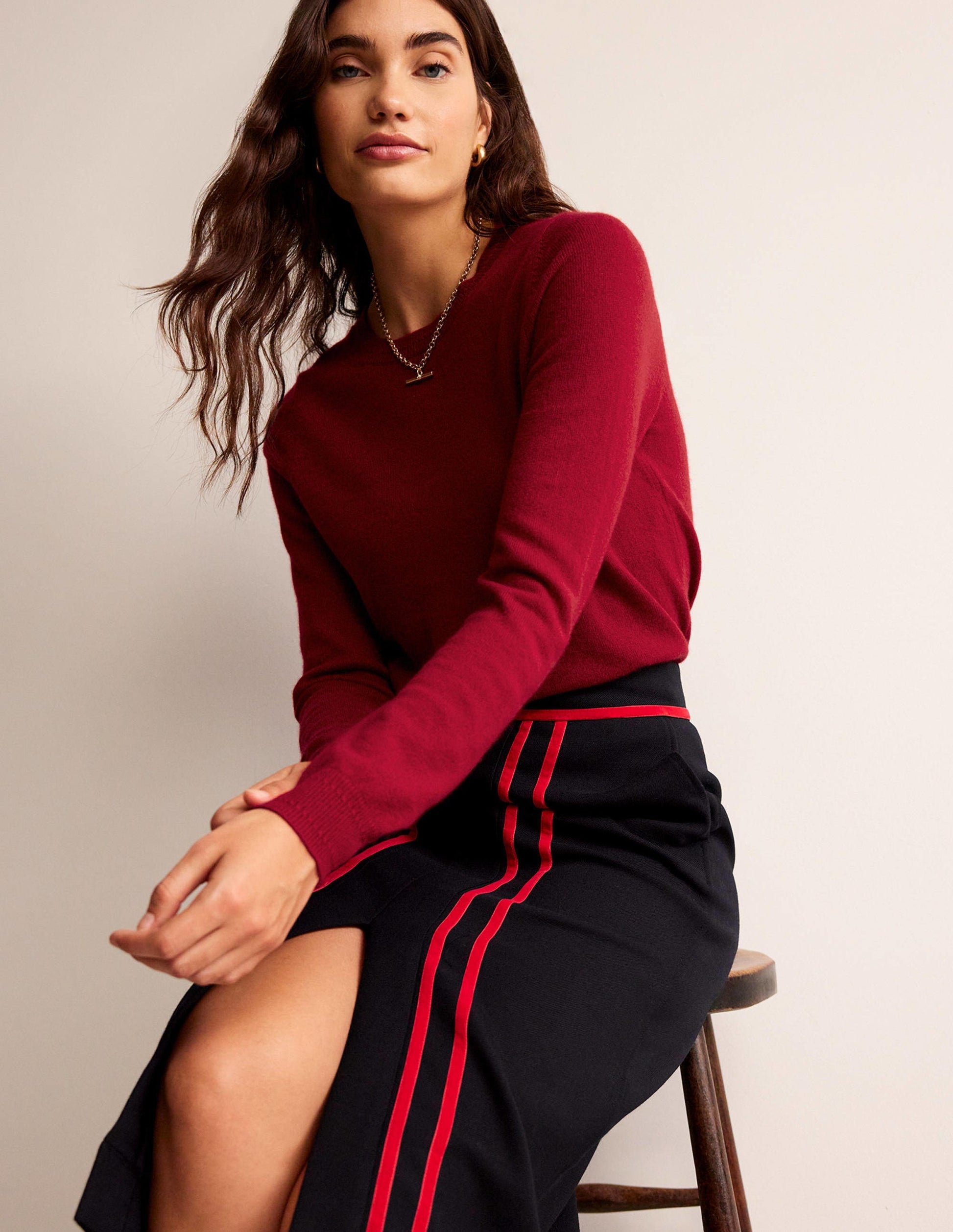 Eva Kaschmirpullover mit Rundhalsausschnitt-Salsa-1