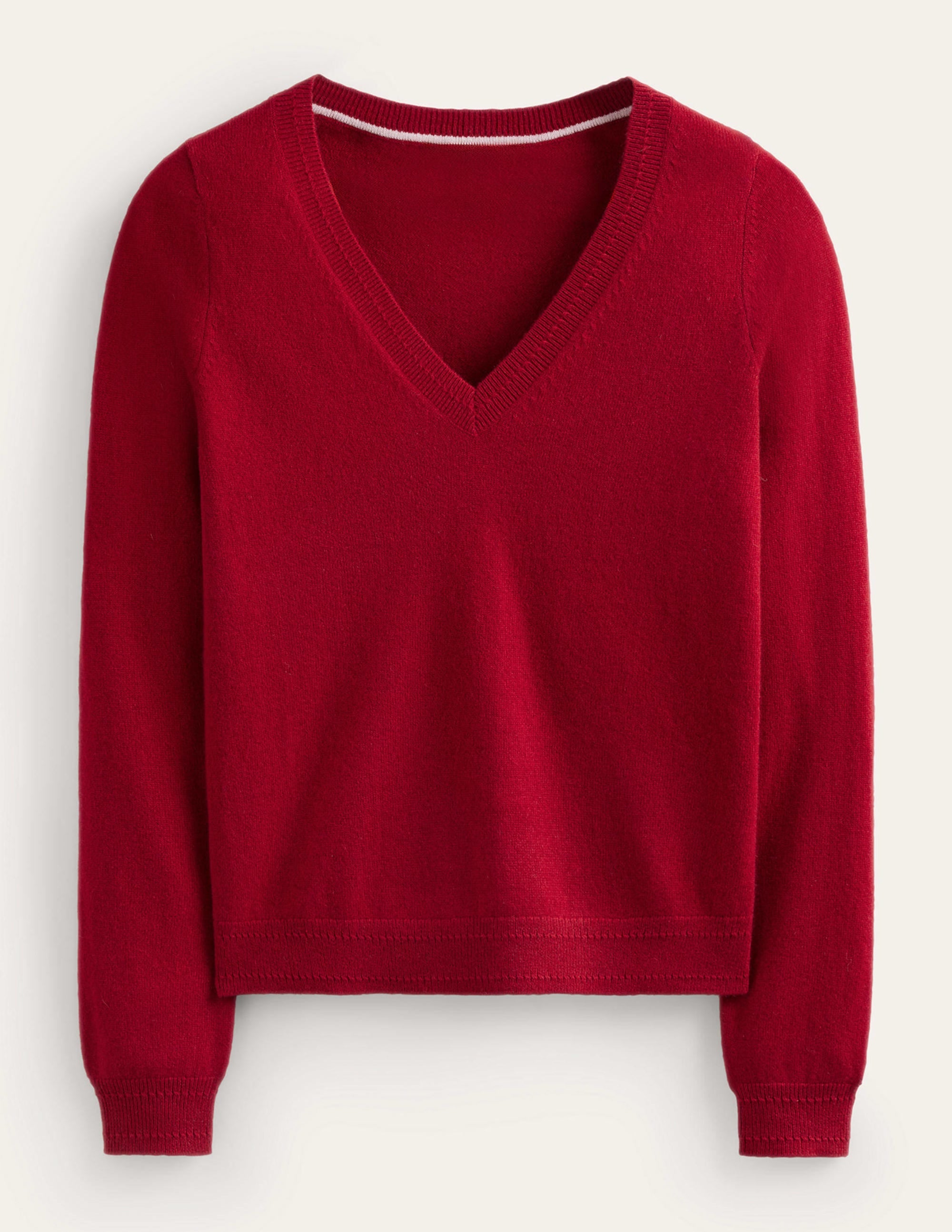 Eva Kaschmirpullover mit V-Ausschnitt-Salsa - Image 5
