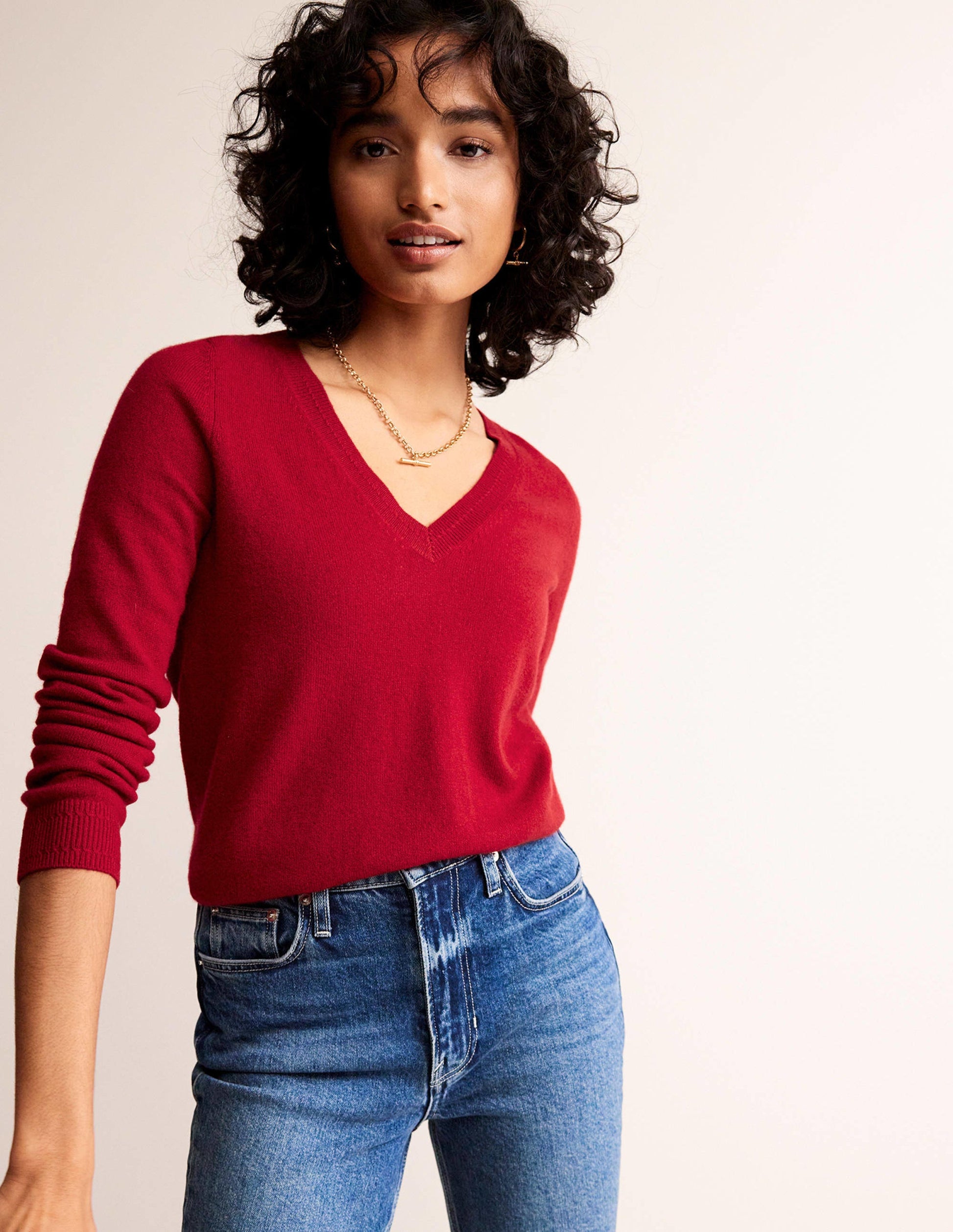 Eva Kaschmirpullover mit V-Ausschnitt-Salsa-1