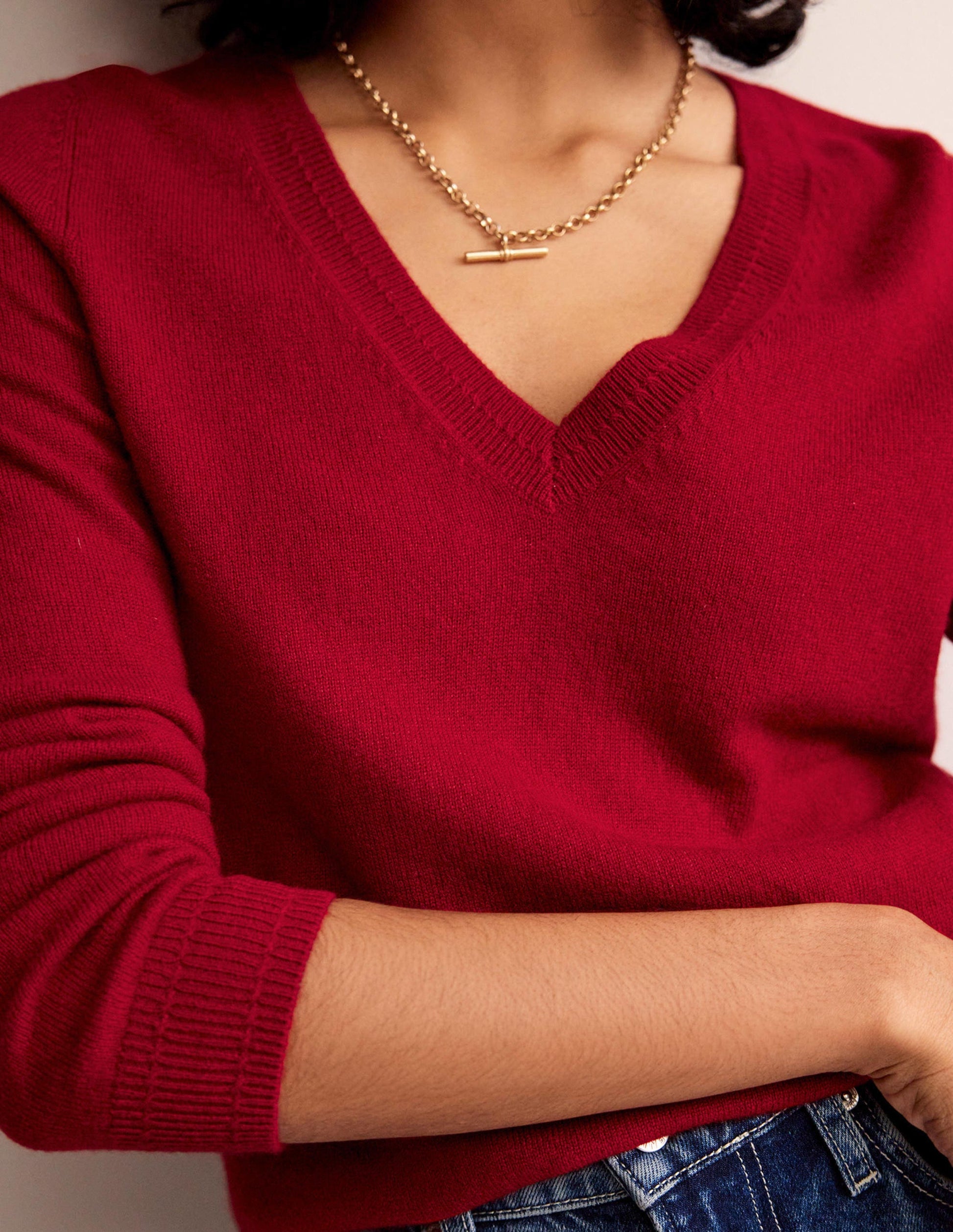 Eva Kaschmirpullover mit V-Ausschnitt-Salsa-2