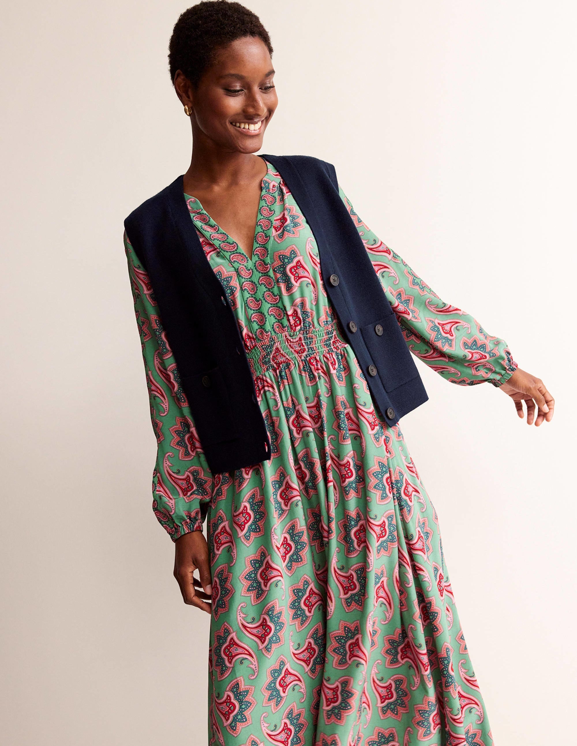 Cardigan-Top-Marineblau - Image 1