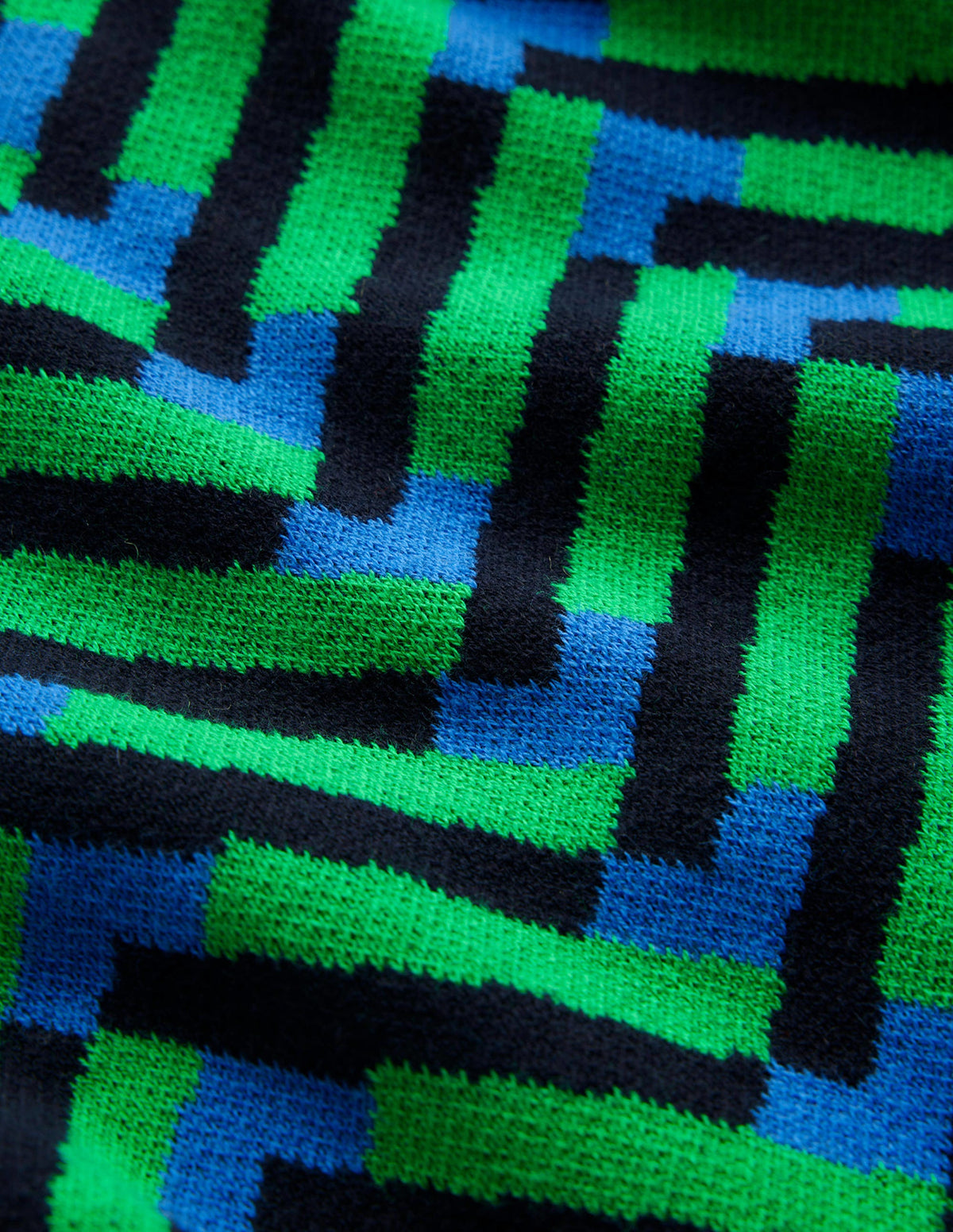Jacquard-Pullover-Pigmentgrün, Chevron Geo - Image 7