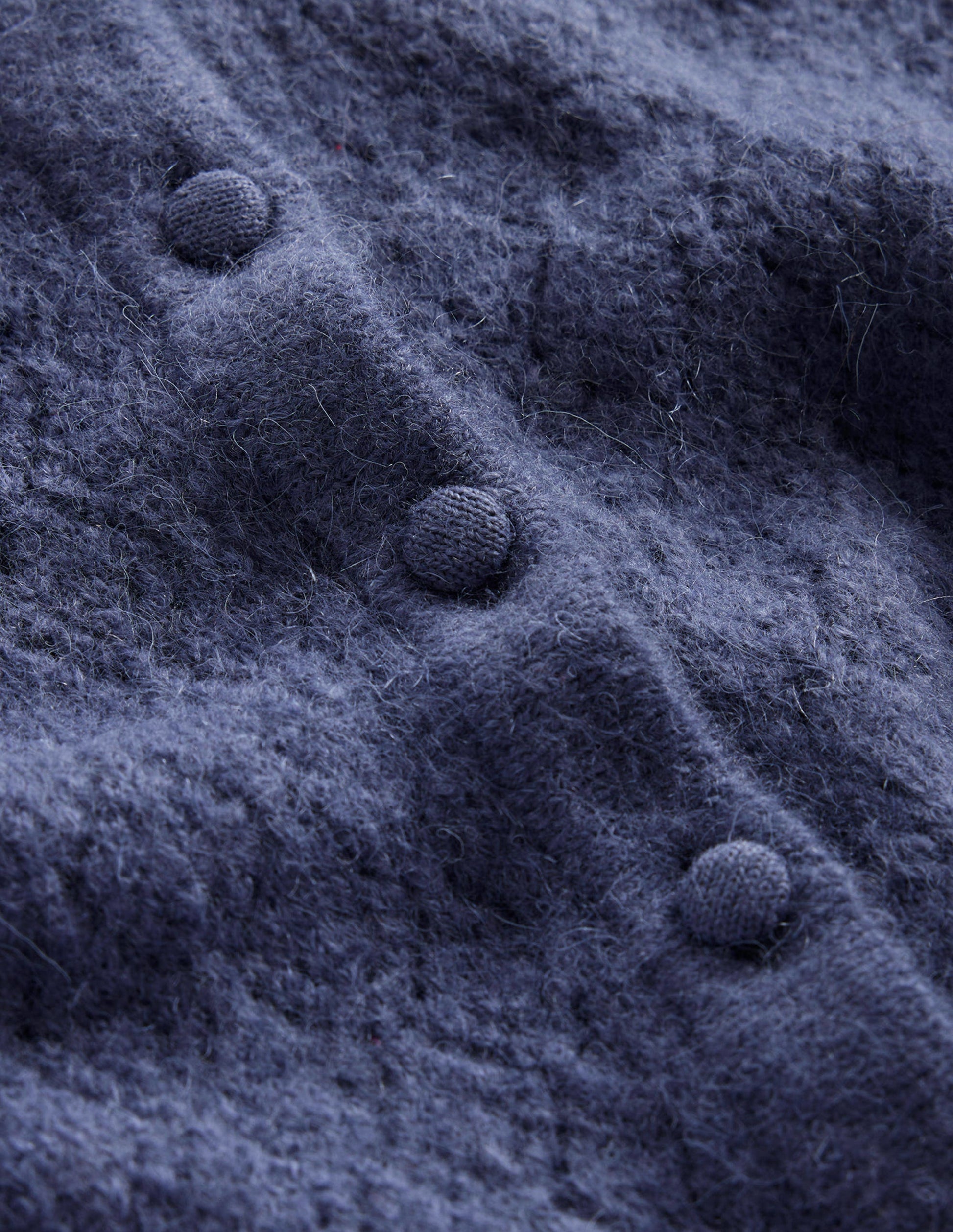 Flauschiger Henley-Pointelle-Pullover-Nachtschattenblau-6