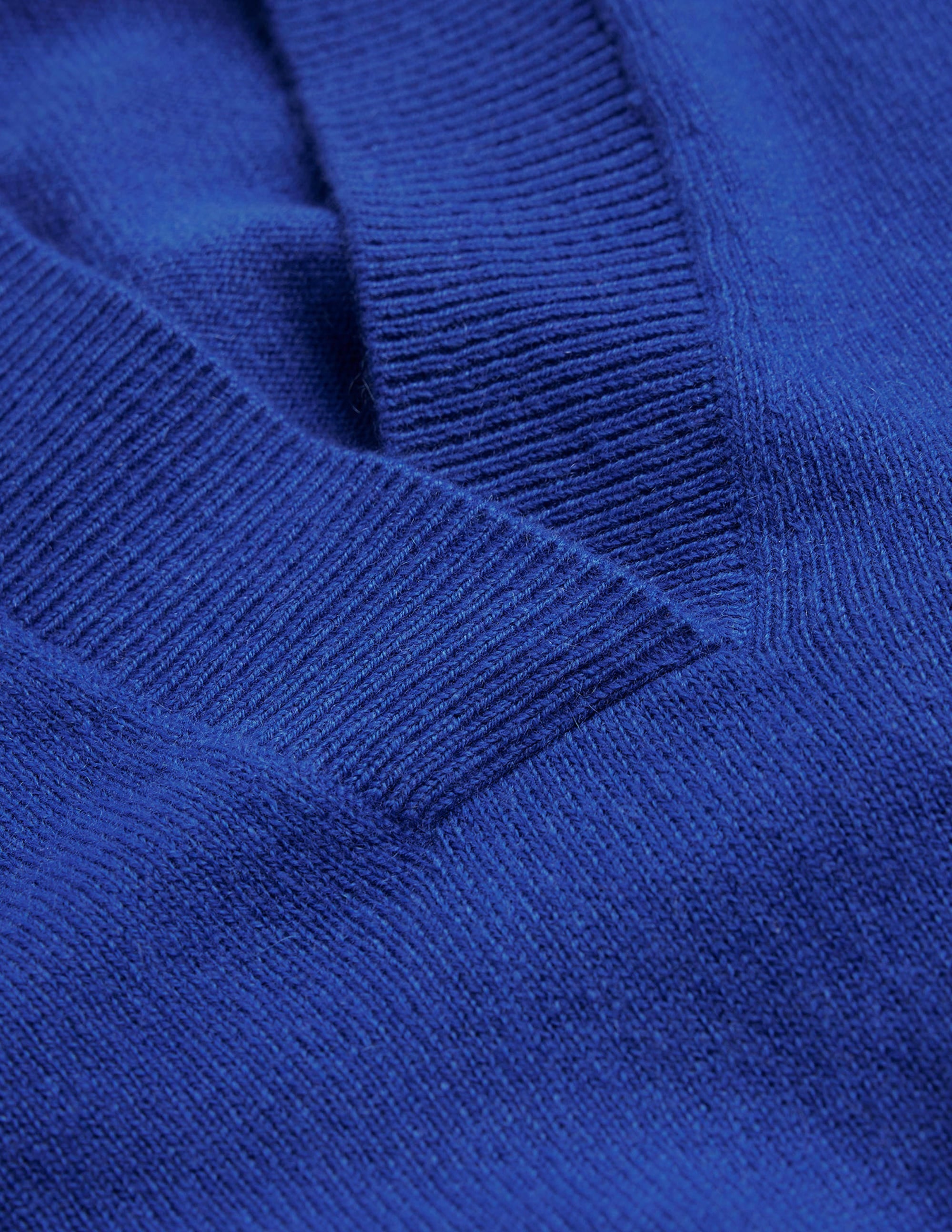 Pull col tunisien en cachemire-Cobalt - Image 6