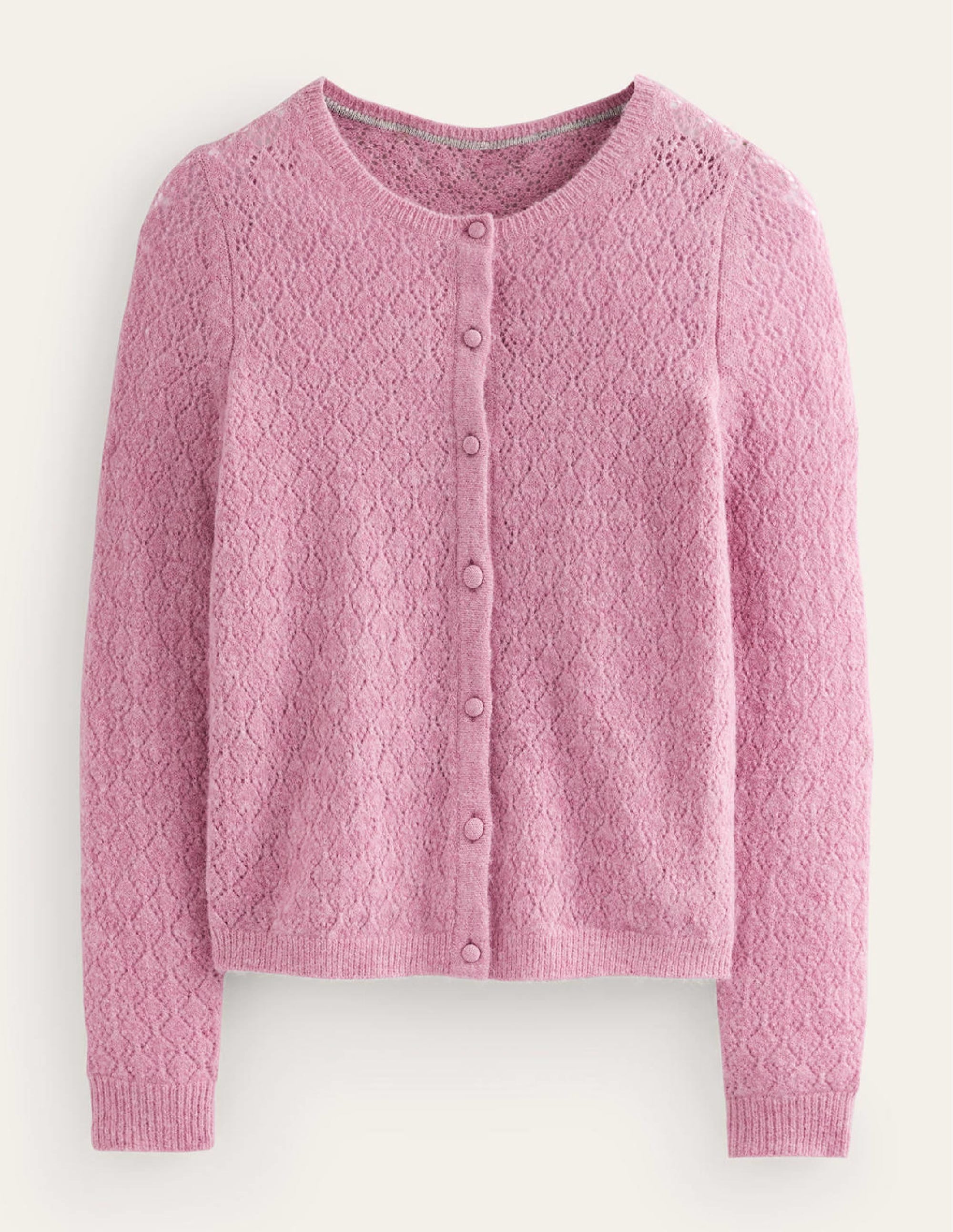 Flauschige Pointelle-Strickjacke-Erdbeer-Sorbet - Image 11