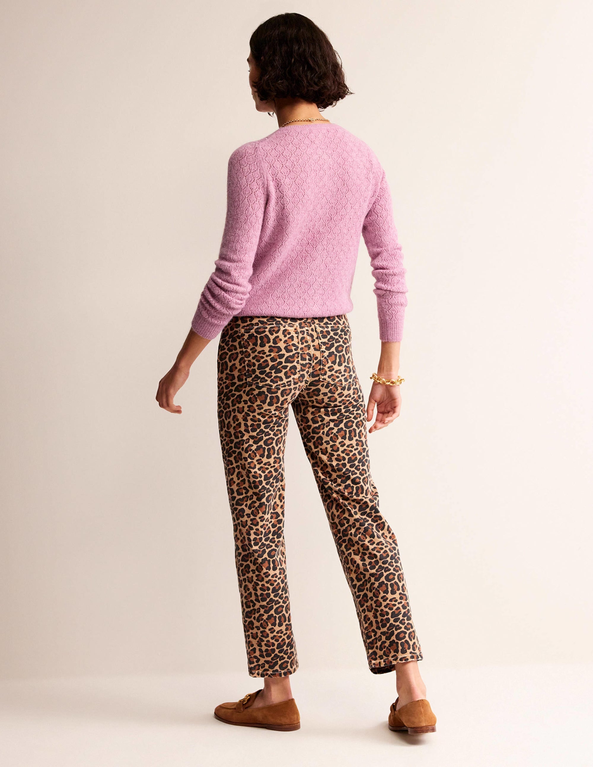 Flauschige Pointelle-Strickjacke-Erdbeer-Sorbet - Image 7