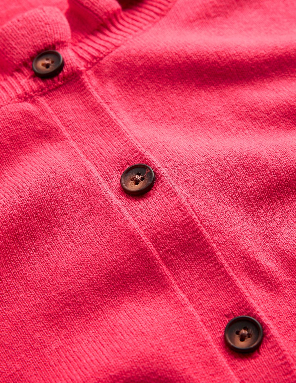 Strickjacke mit Rüschenkragen-Himbeere-7
