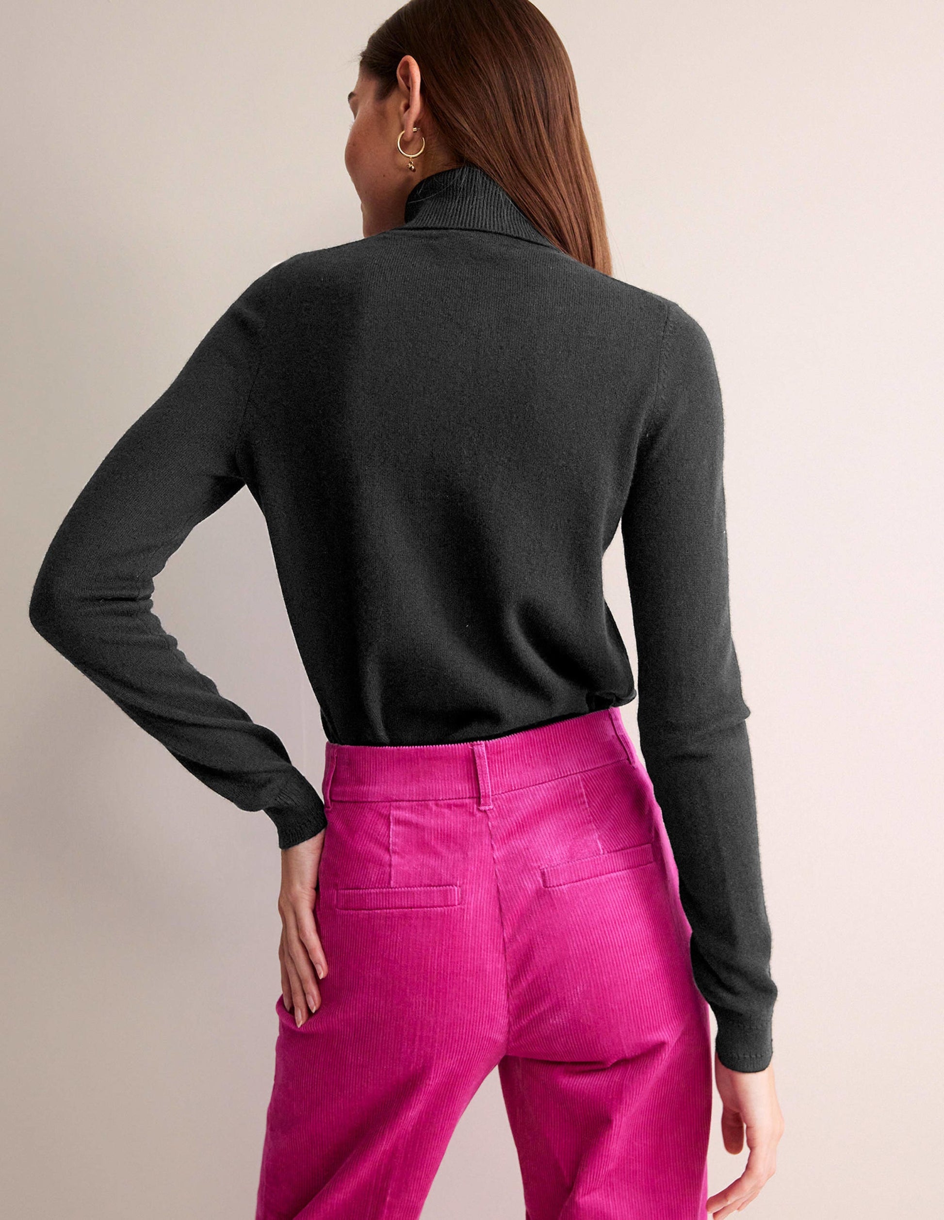 Pull Eva col roulé en cachemire-Noir-3