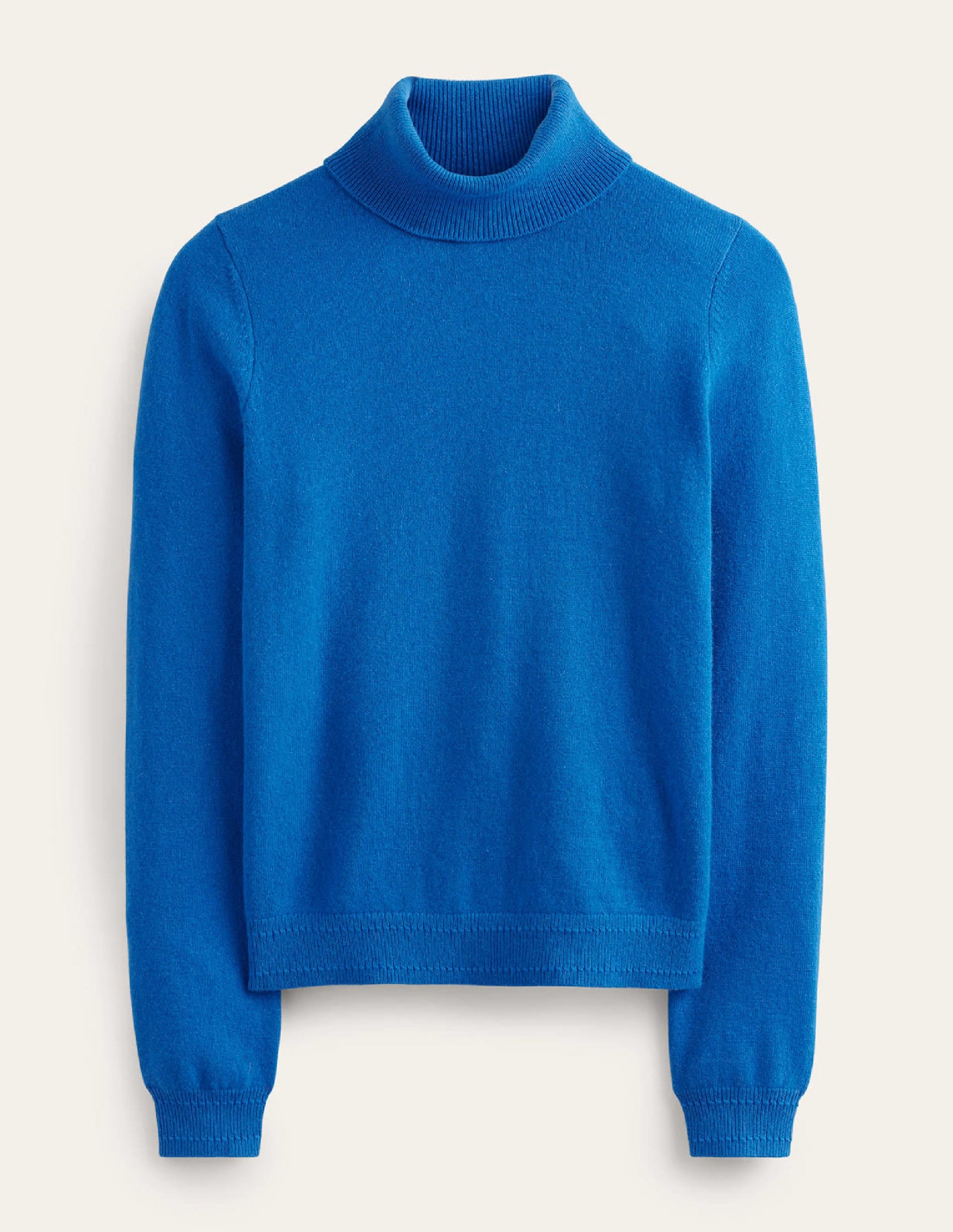 Pull Eva col roulé en cachemire-Cyan - Image 5