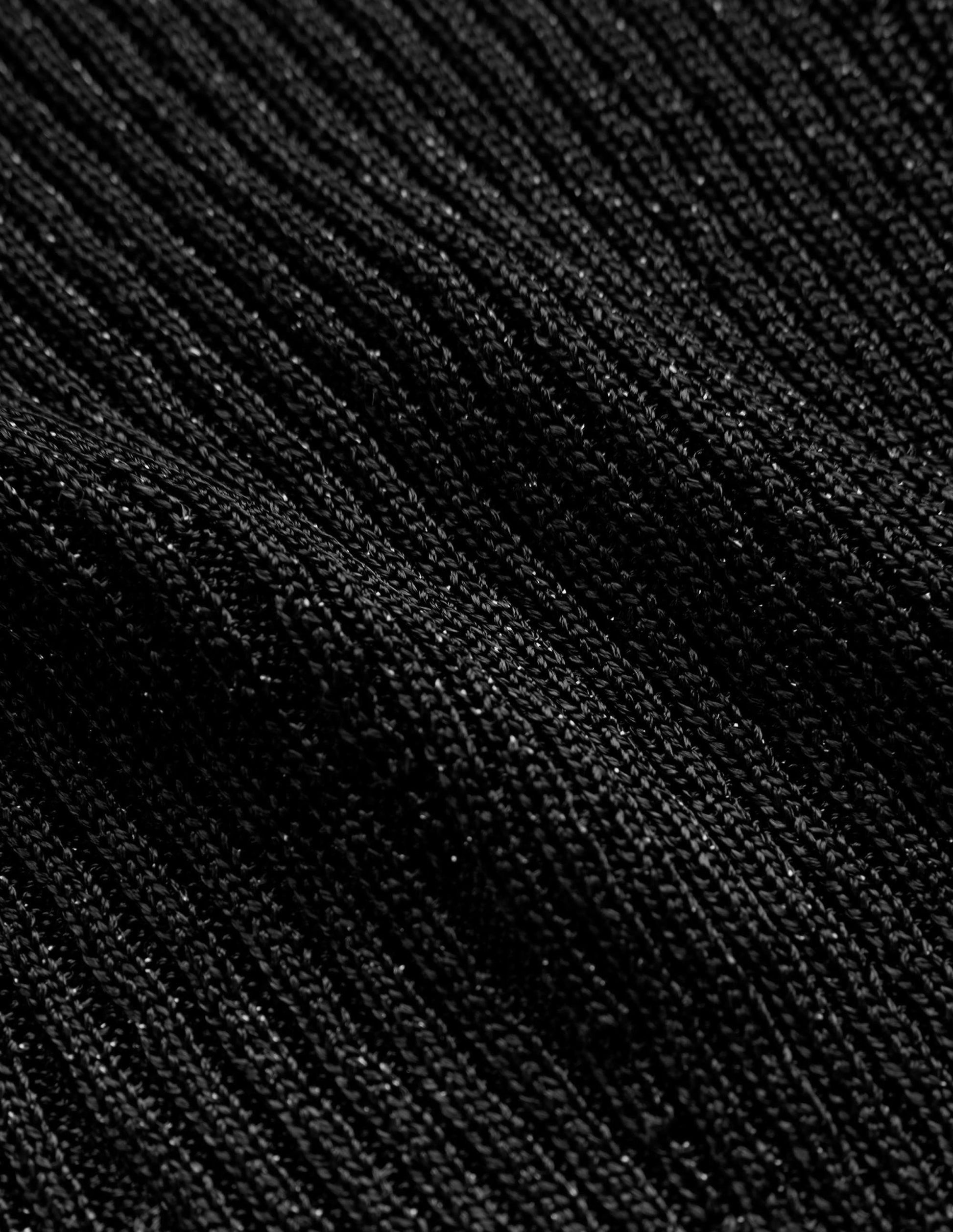 Party-Pullover aus glitzerndem Rippstrick-Schwarz-6