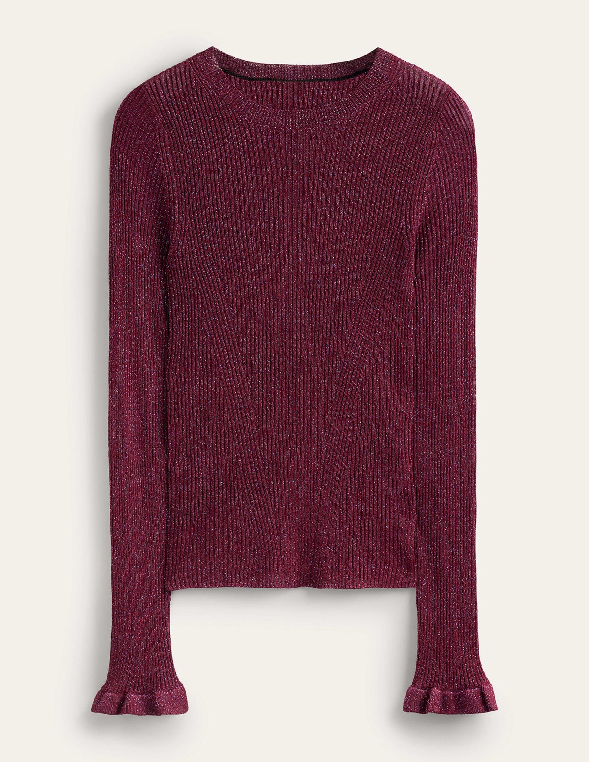 Party-Pullover aus glitzerndem Rippstrick-Zwetschgenbeere-5