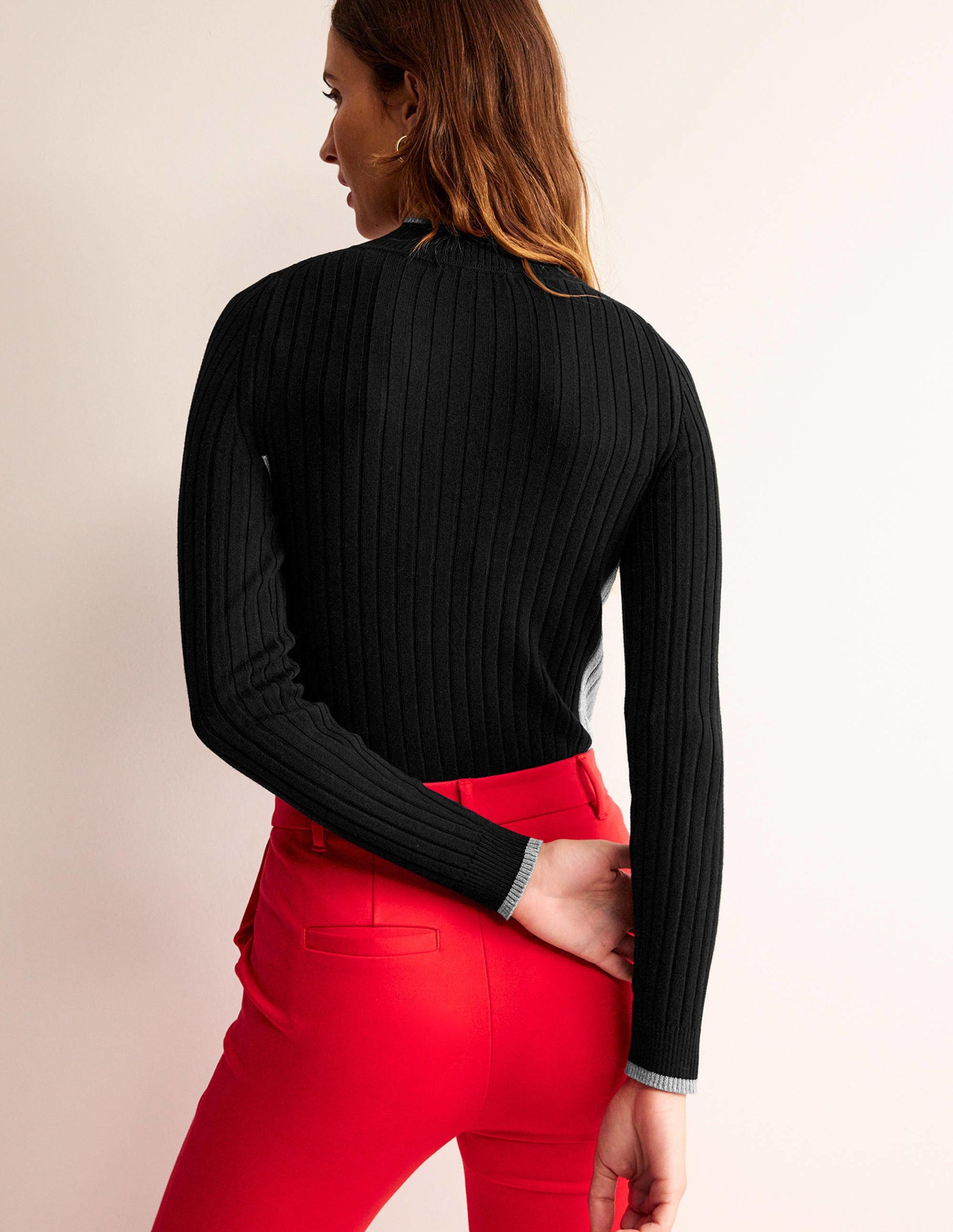 Isodora Rippstrick-Pullover-Schwarz-3