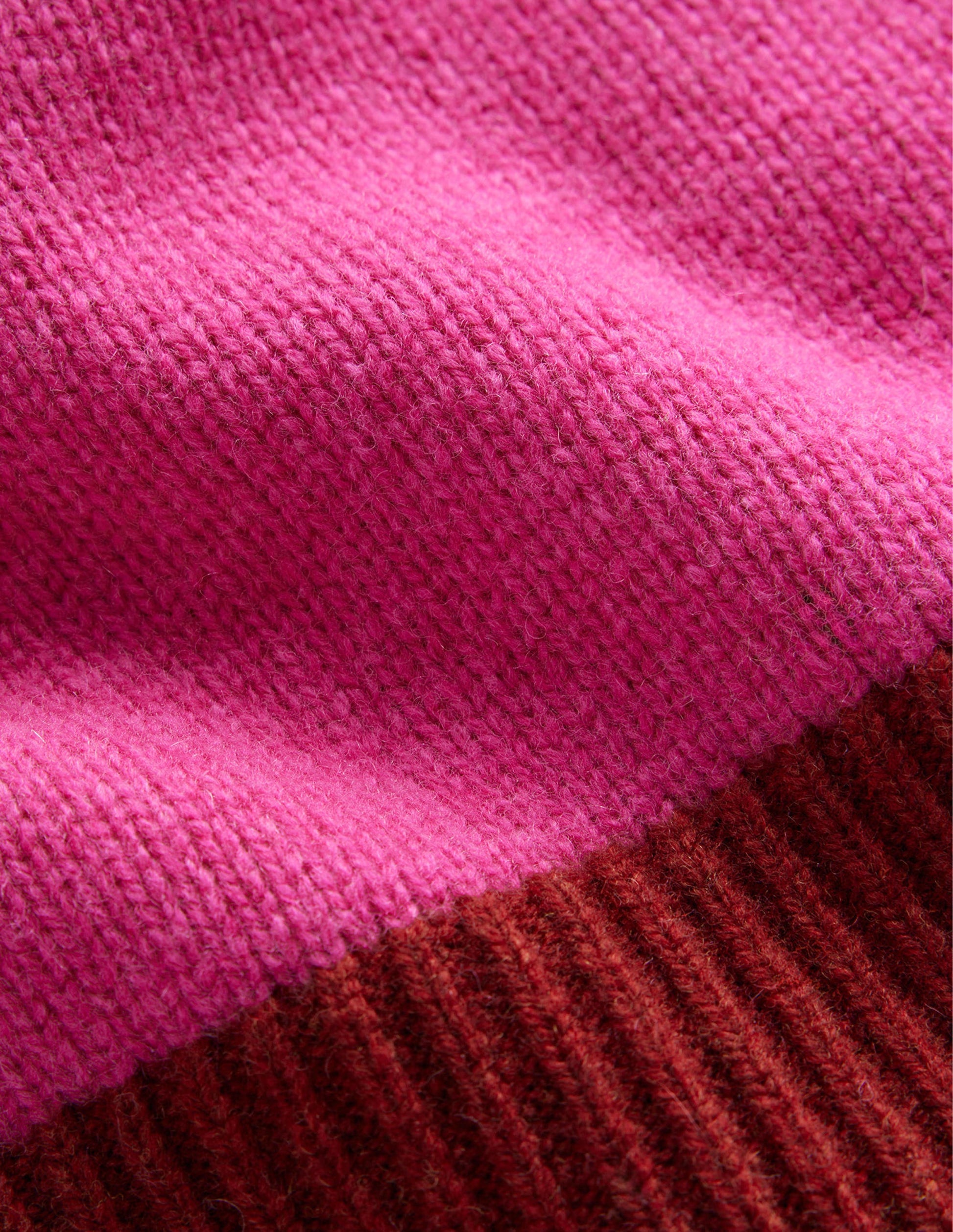 Olivia Merino-Pullover-Amaranth, Feuerglühen Blockfarben-6