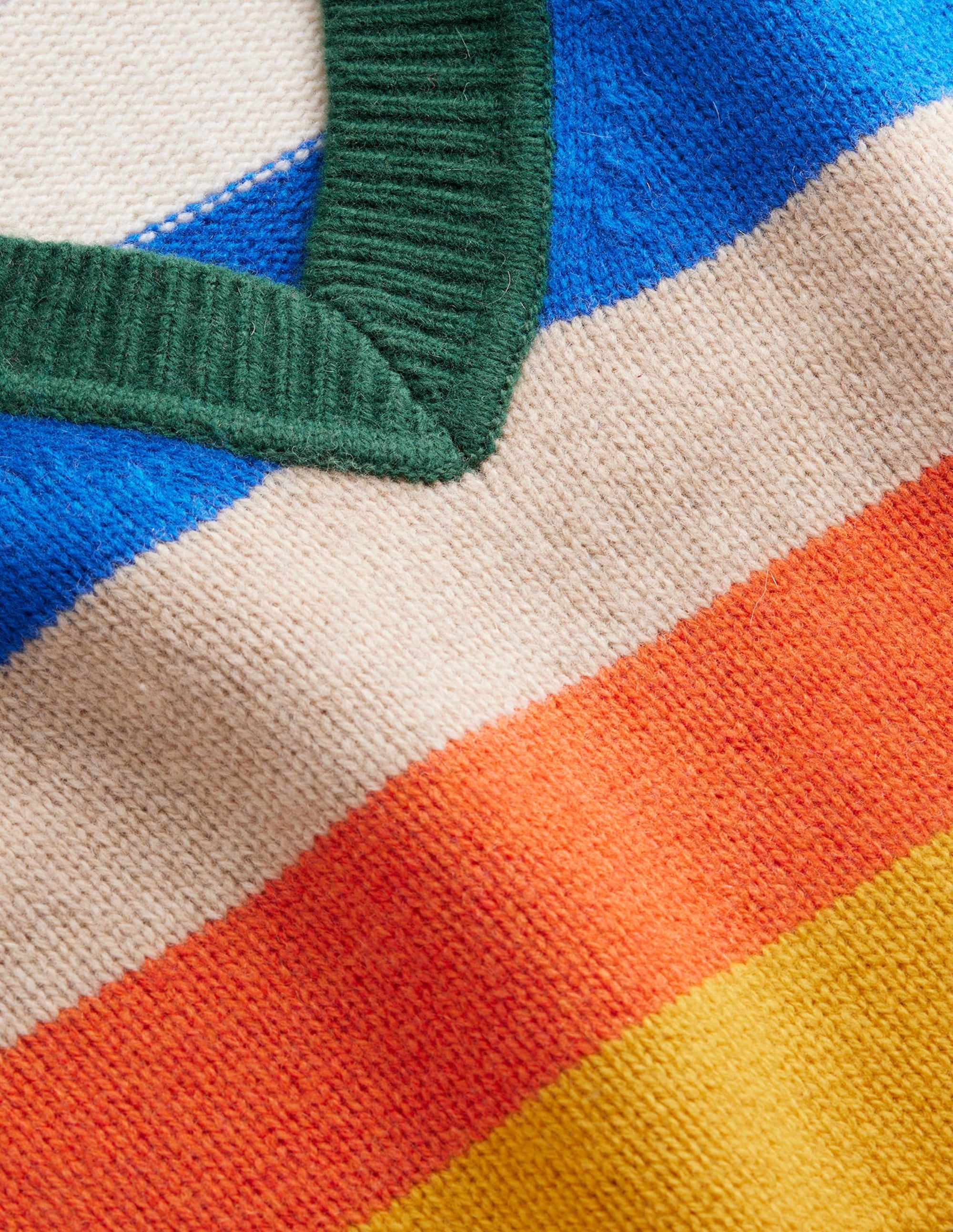 Olivia Merino-Pullunder-Regenbogen Bunt Gestreift - Image 6