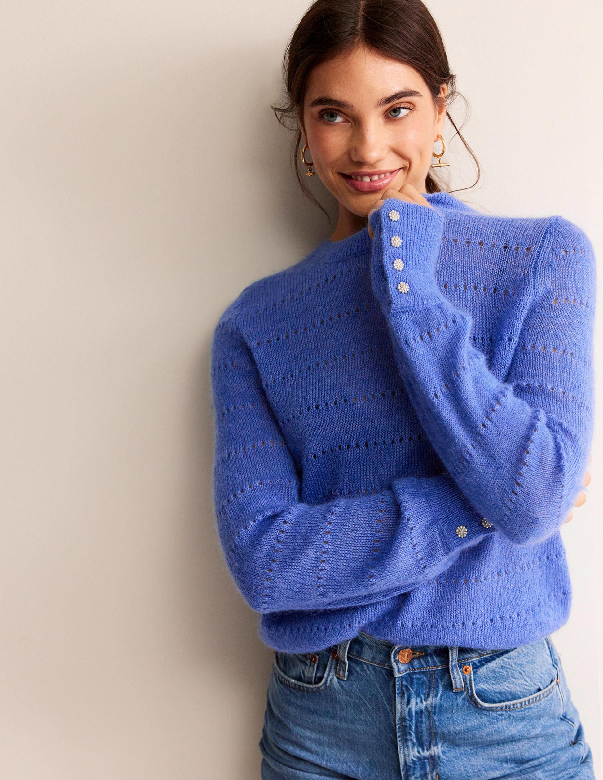 Fluffy Textured Jumper-Meadow Spring-4