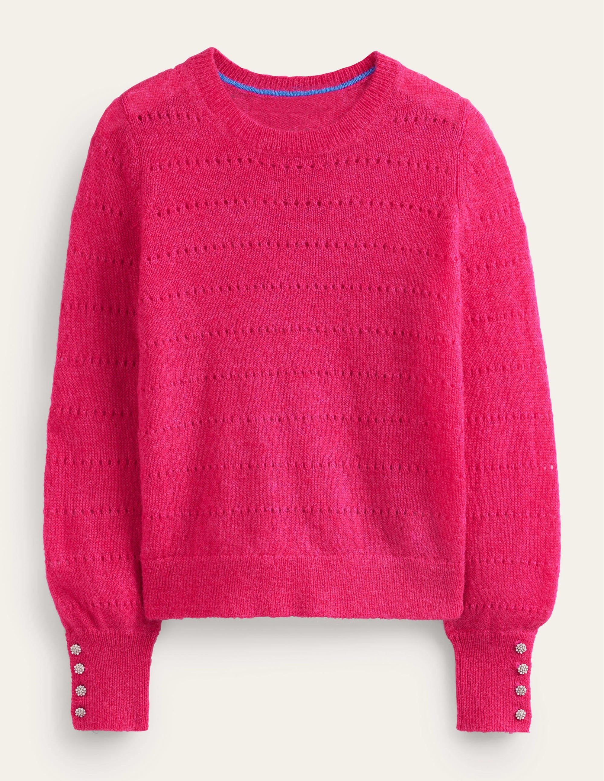 Pull duveteux texturé-Rose éclatant - Image 5