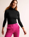 Catriona Rollkragenpullover-Schwarz