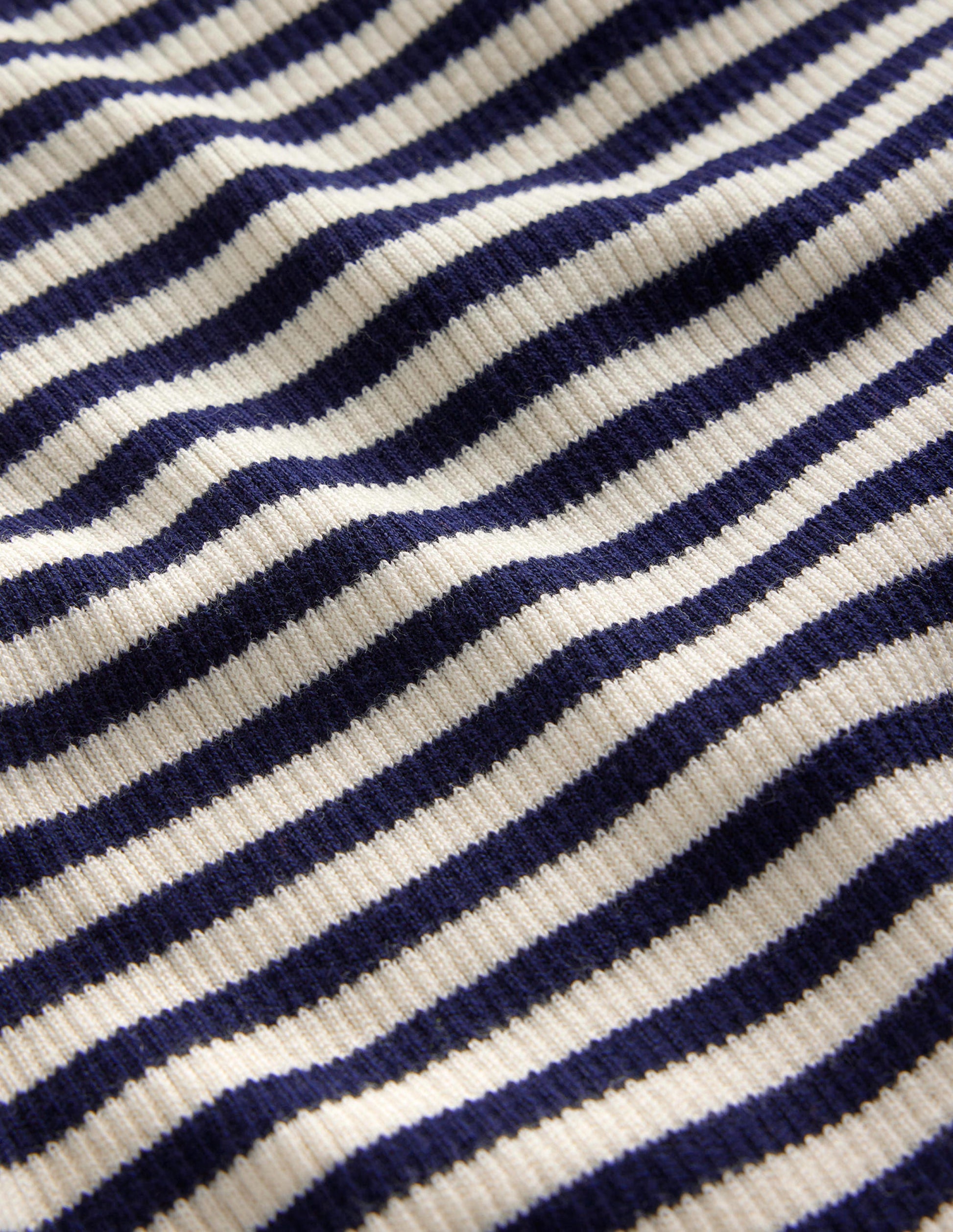Pull Catriona à col roulé-Bleu marine/ivoire-7