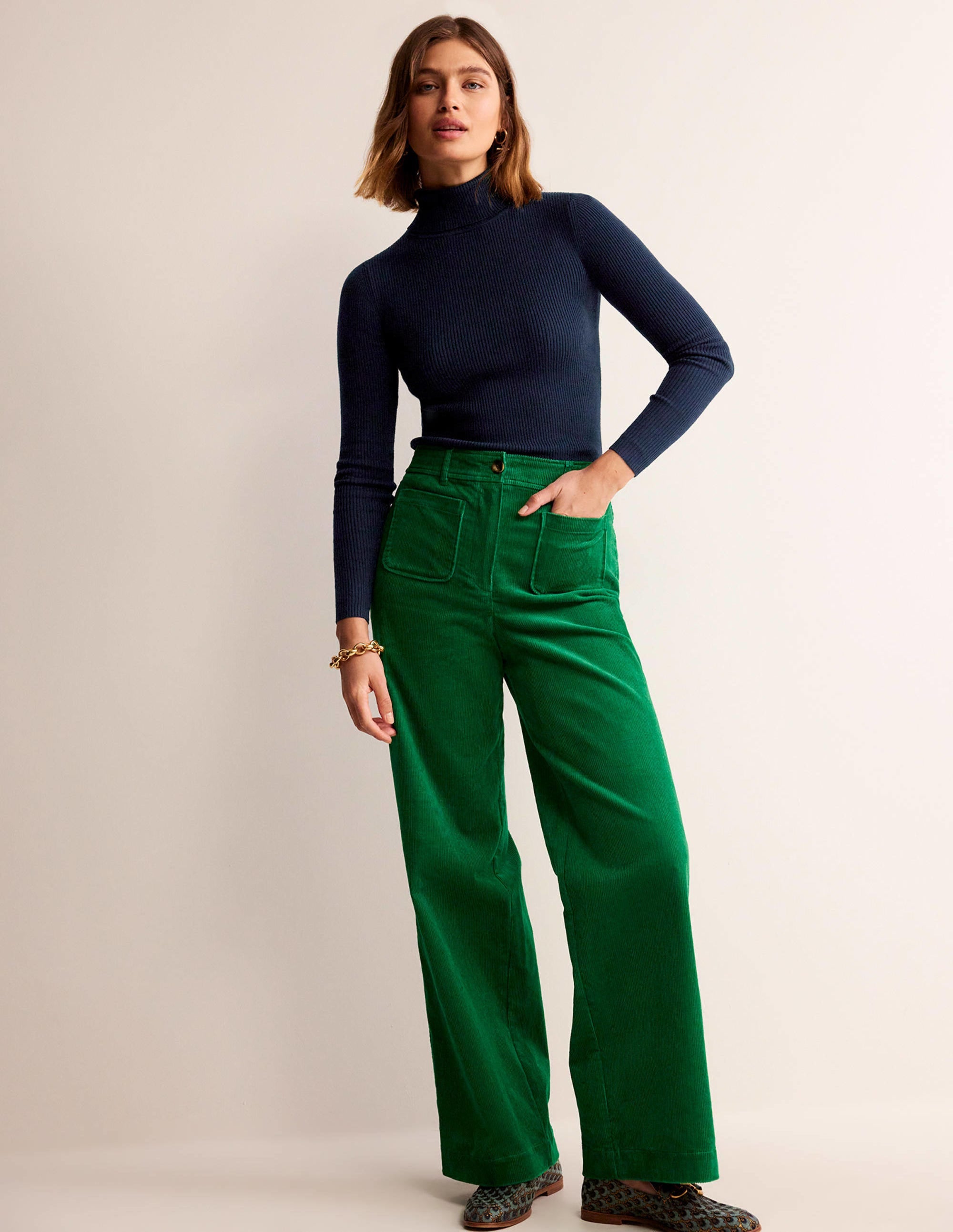 Catriona Rollkragenpullover-Marineblau - Image 4