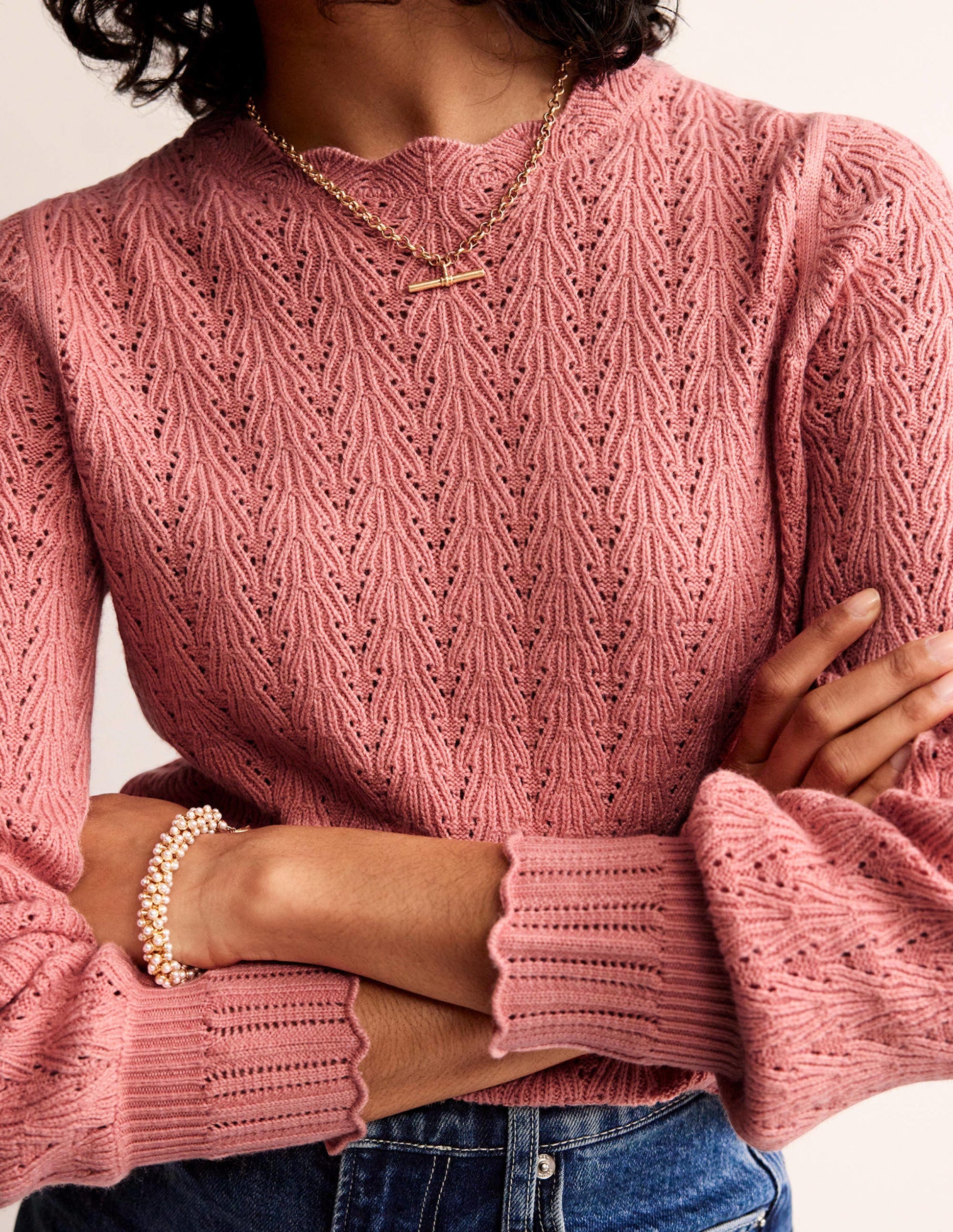 Pullover mit Pointelle-Stickerei-Altrosa-2