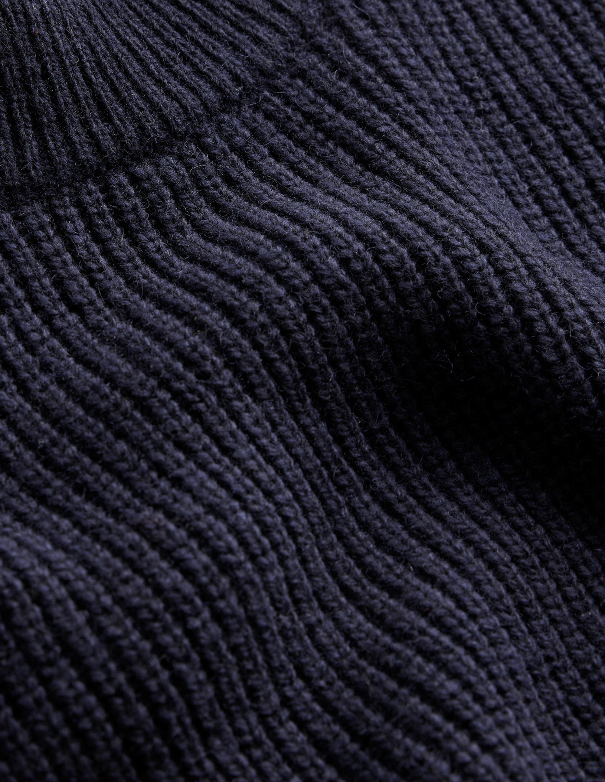 Tunique en maille nouée sur les côtés-Bleu marine - Image 7