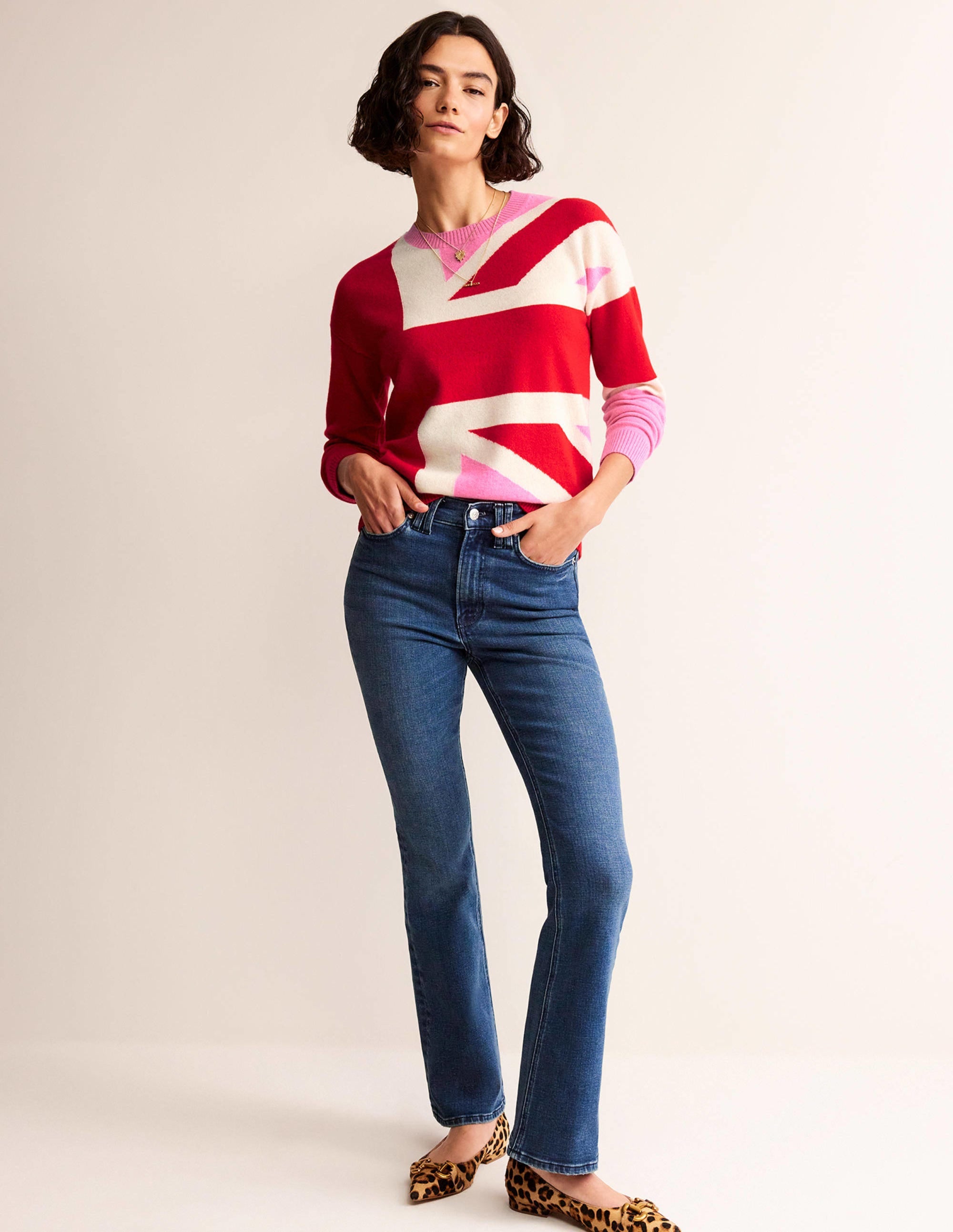 Lydia Kaschmirpullover-Kirschblüte Meliert - Image 4