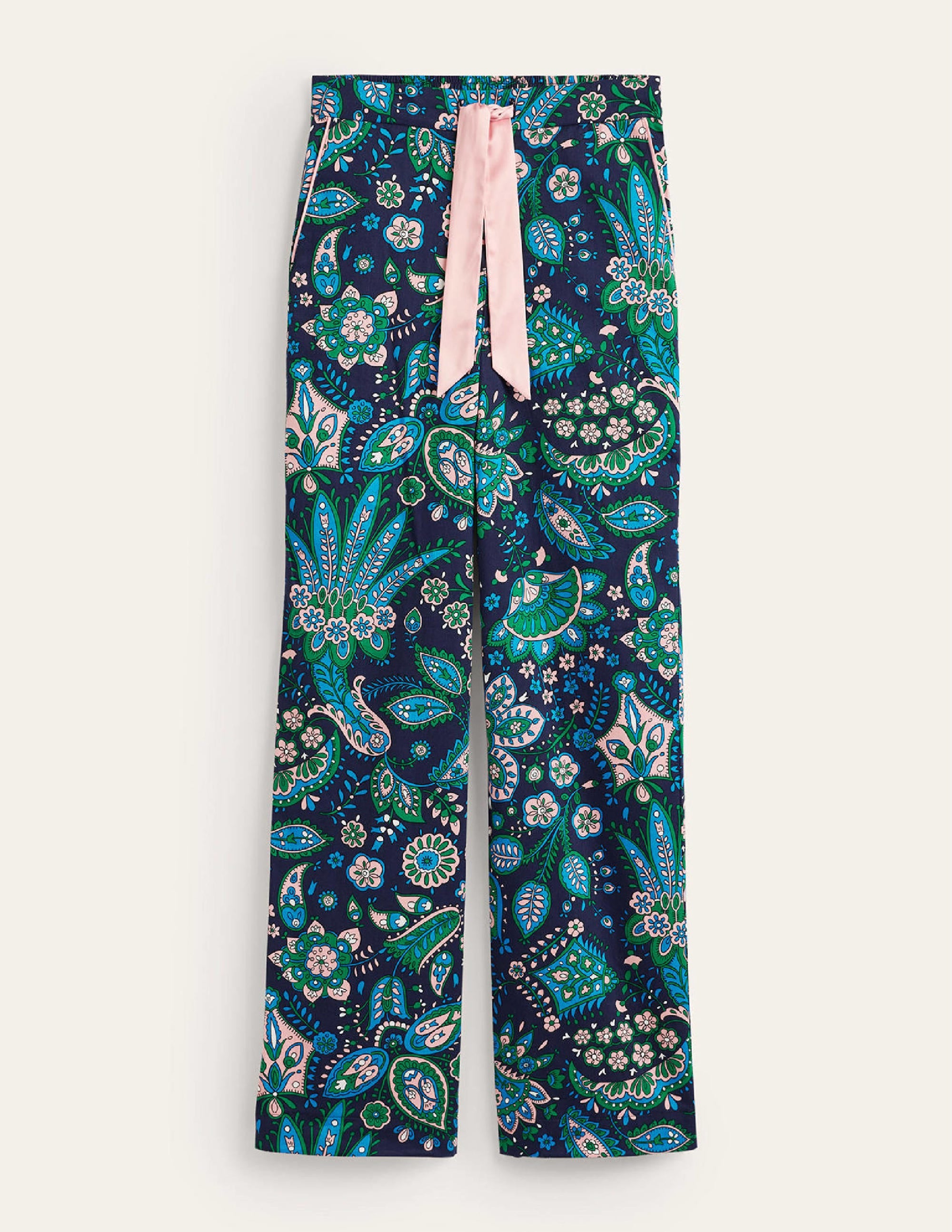 Pantalon de pyjama en satinette de coton-Multi, motif Azalea Bloom - Image 5