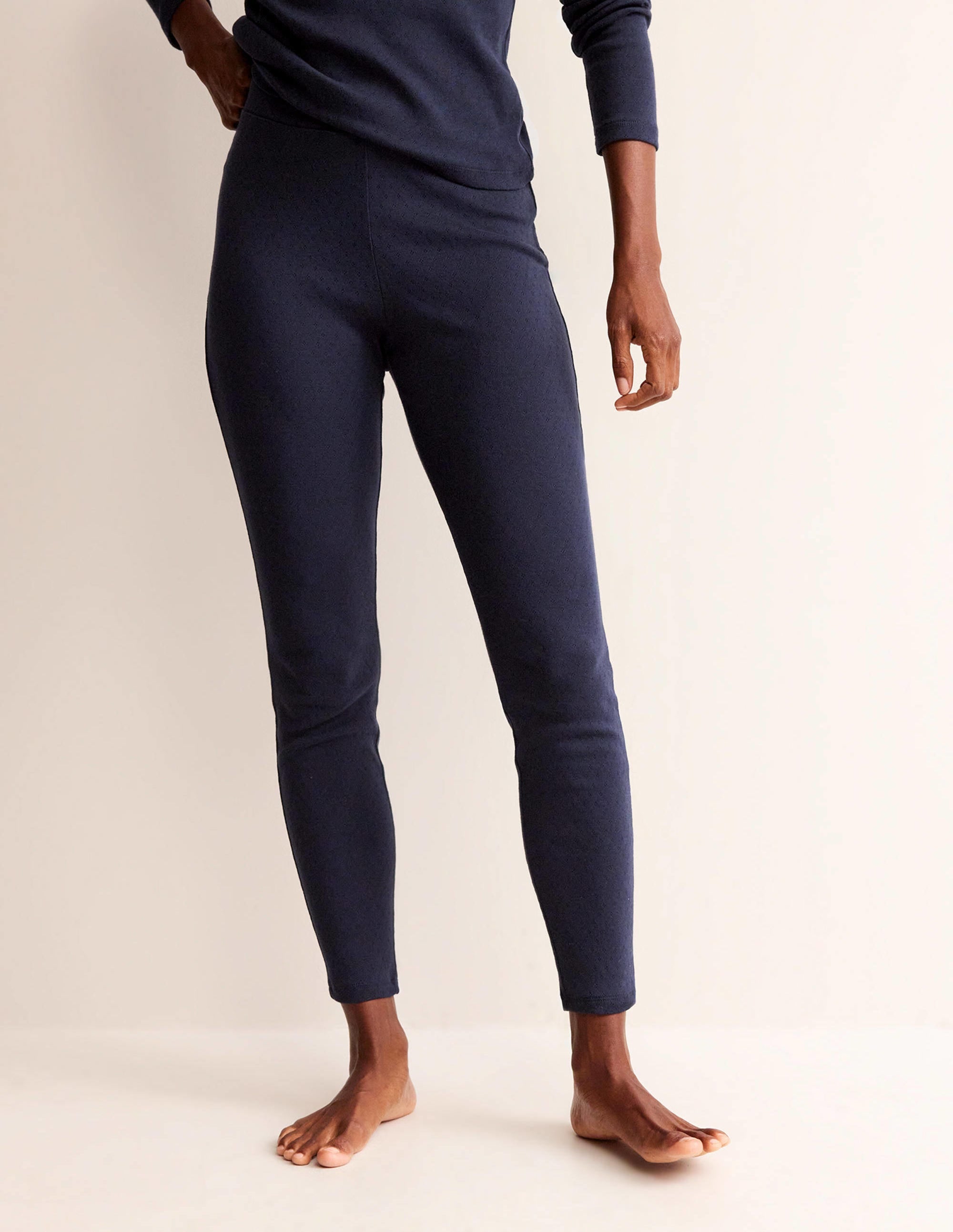 Pyjama-Leggings aus Jersey-Marineblau - Image 4