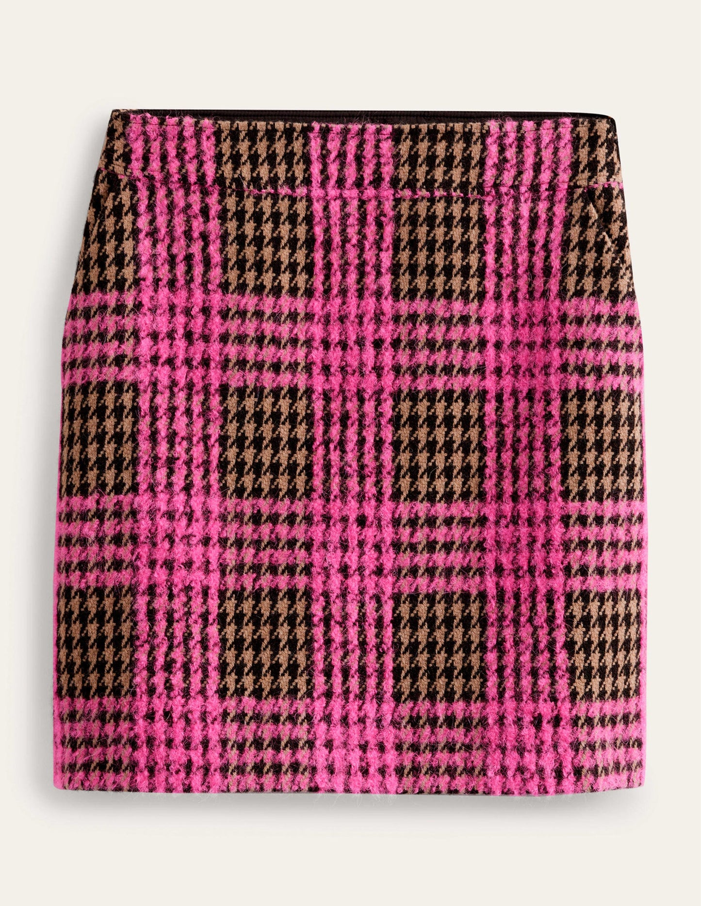Jupe Estella à carreaux-Carreaux rose fluo