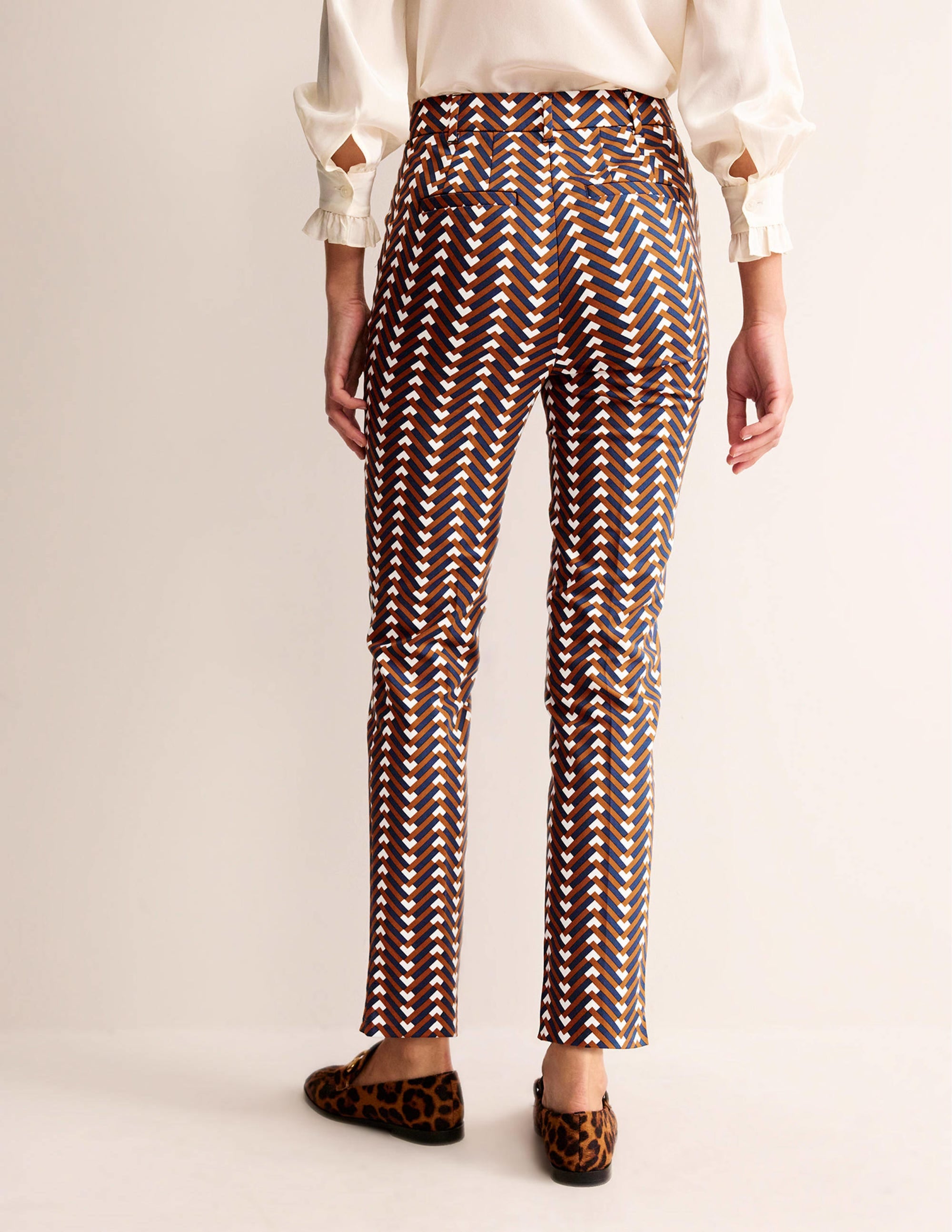 Pantalon Highgate imprimé-Citrouille, motif Chevron Geo - Image 3