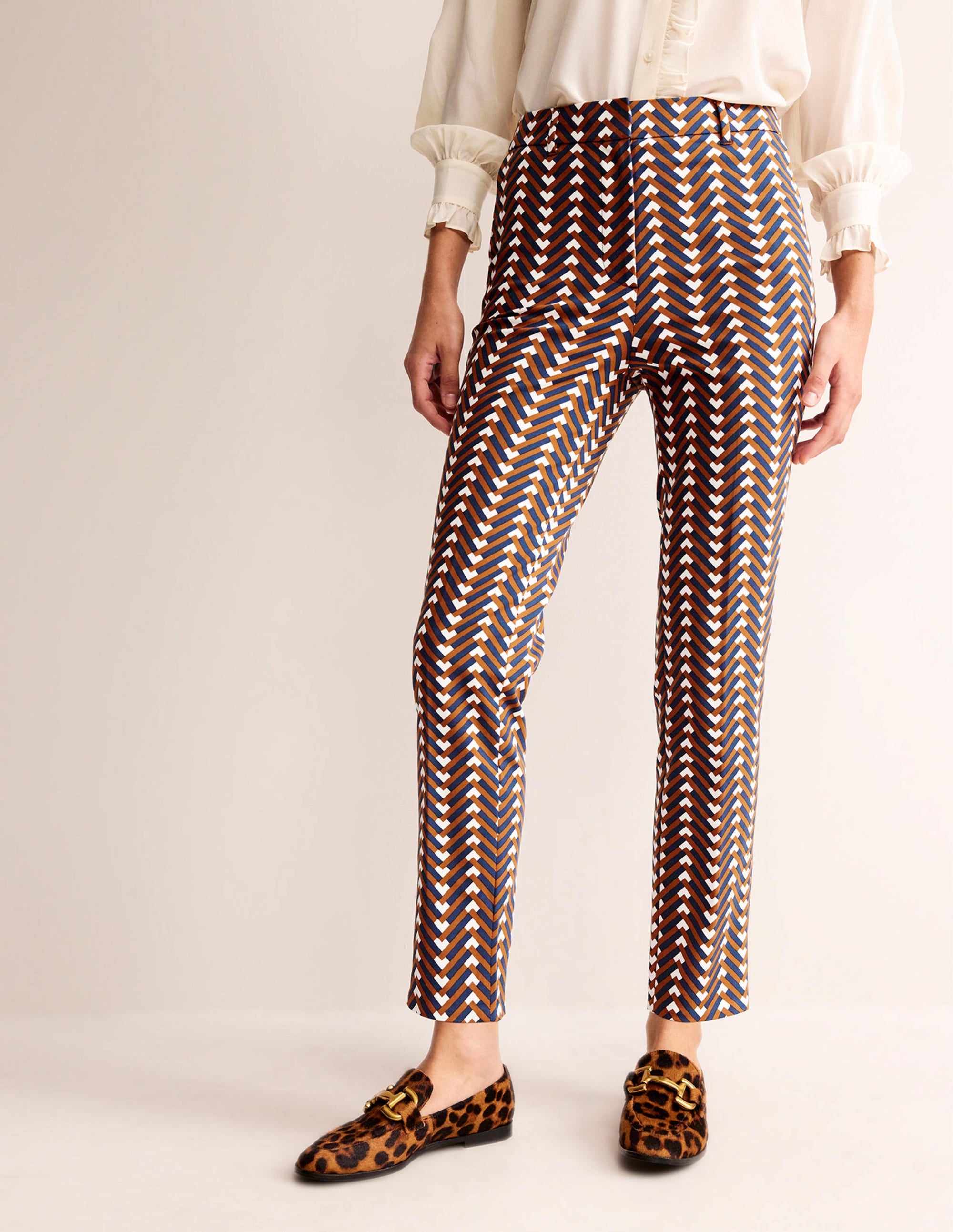 Pantalon Highgate imprimé-Citrouille, motif Chevron Geo - Image 4