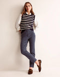 Pantalon Highgate imprimé-Bleu marine foncé, petits pois