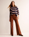 Pantalon Brompton en bi-stretch-Cognac