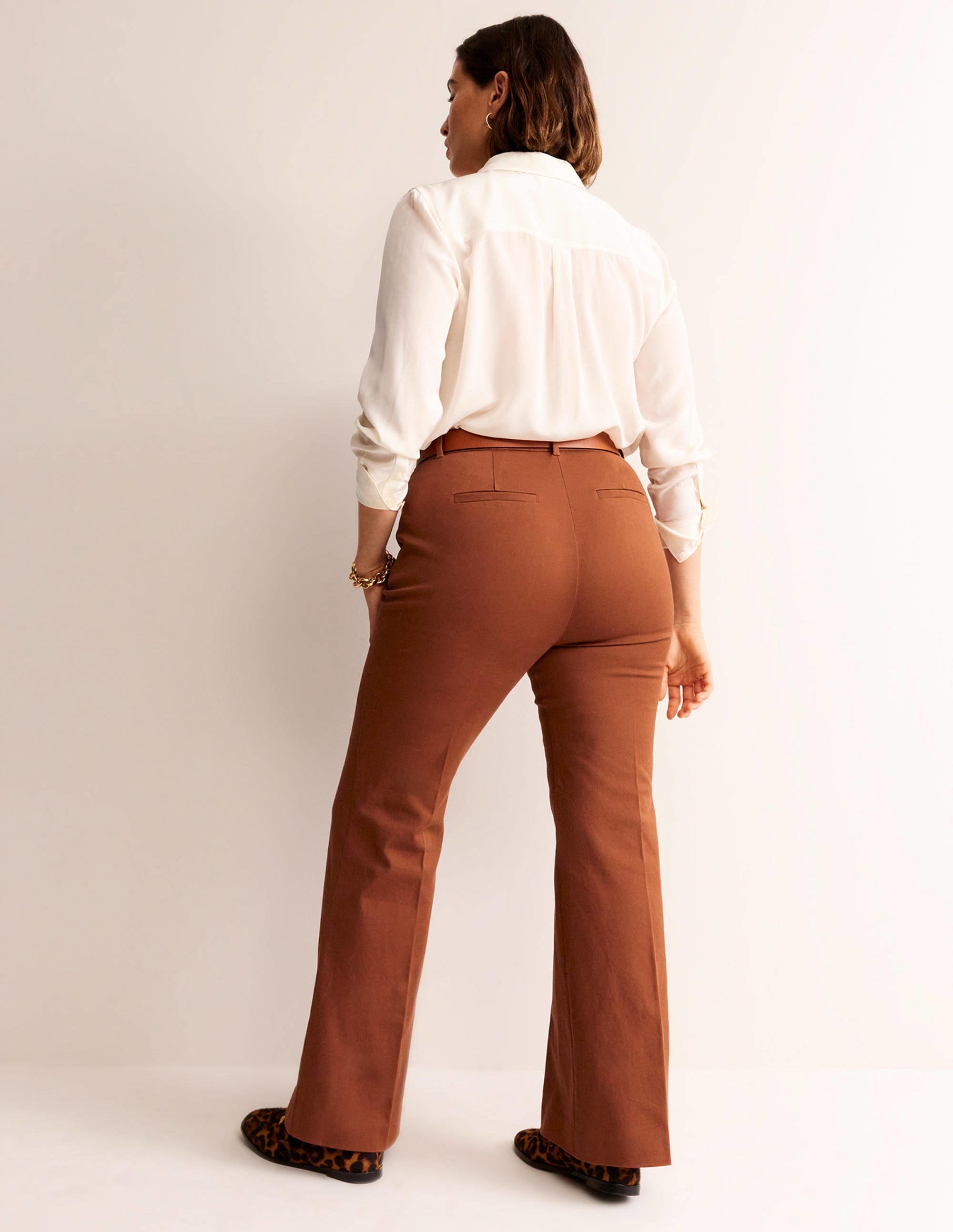 Pantalon Brompton en bi-stretch-Cognac - Image 6