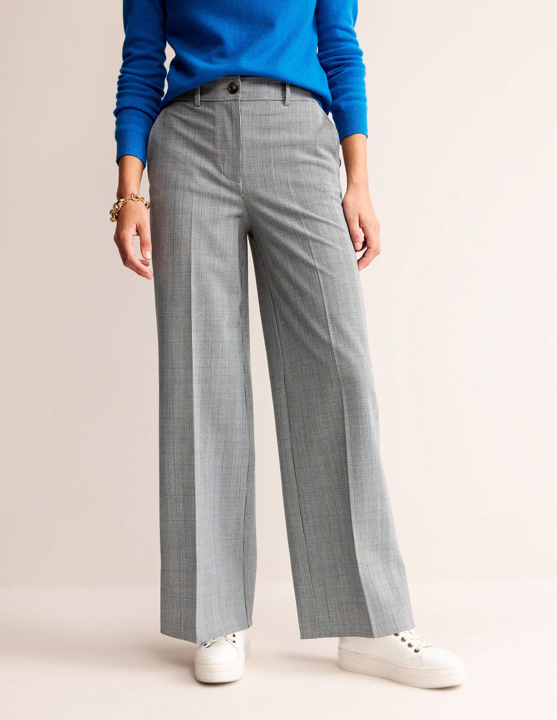Westbourne Wool-Twill Trousers-Ivory, Charcoal and Blue Pow-4