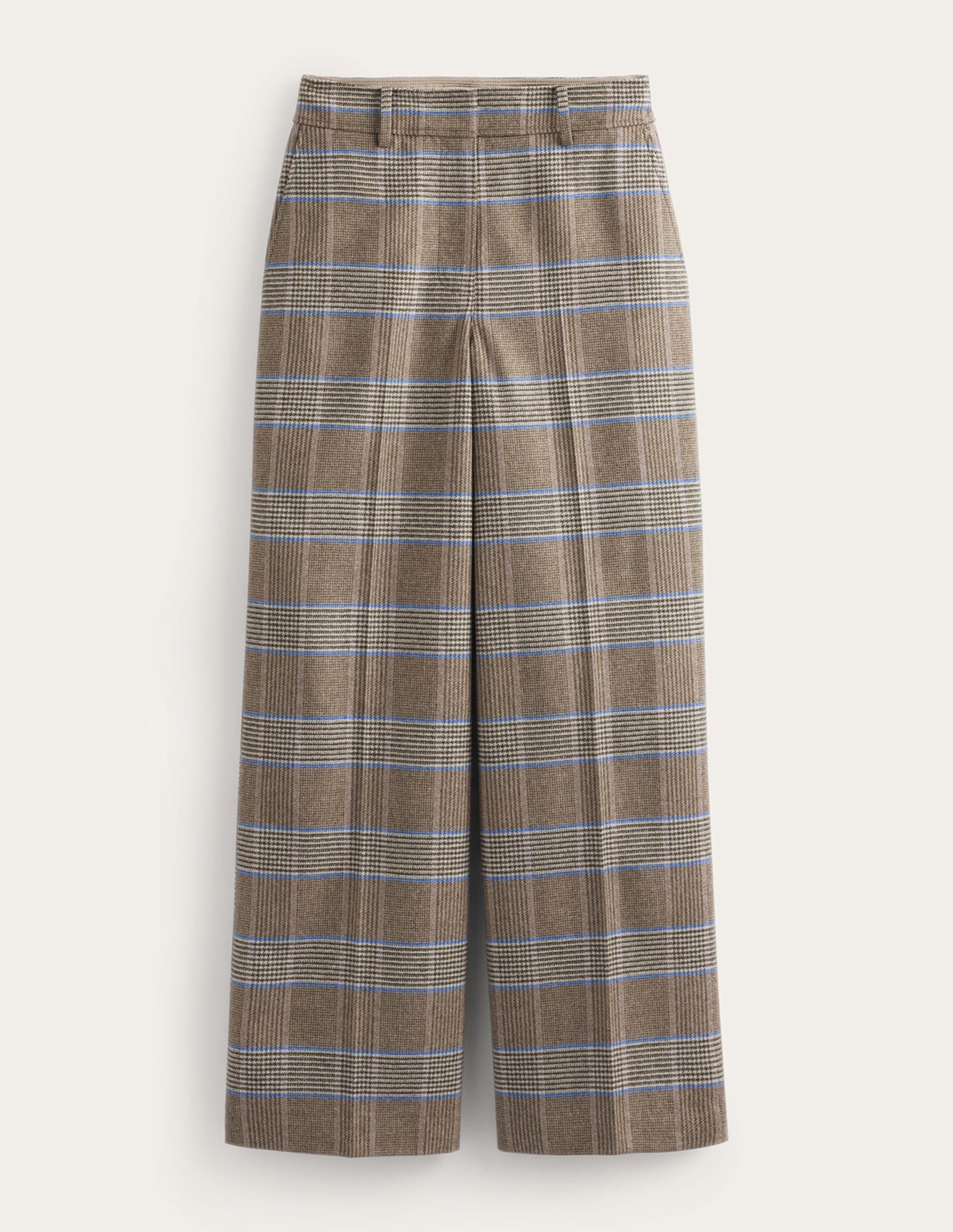 Westbourne Wool Trousers-Camel and Pink Prince of Wales - Image 6
