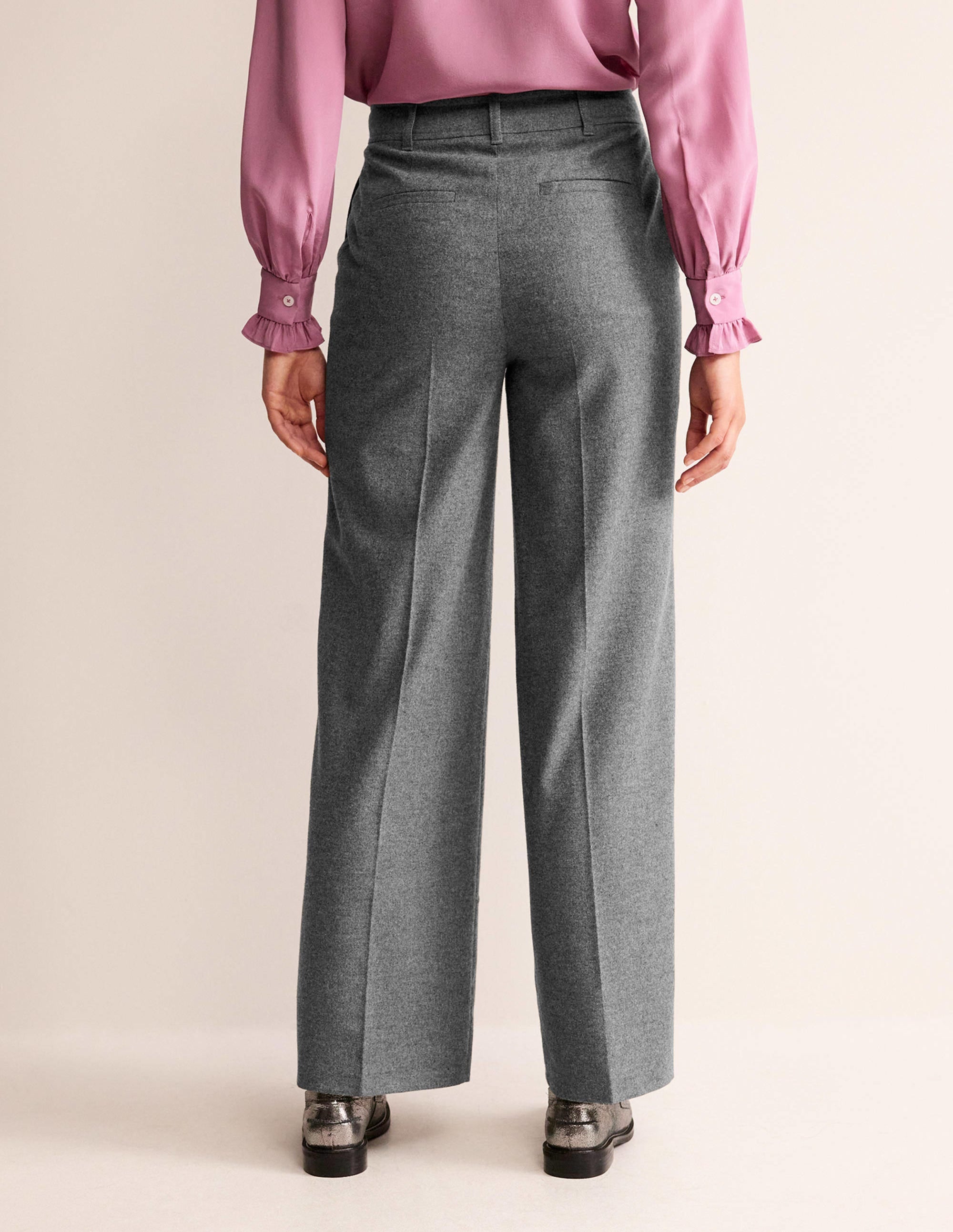 Westbourne Hose aus Wolle-Anthrazit Meliert - Image 3