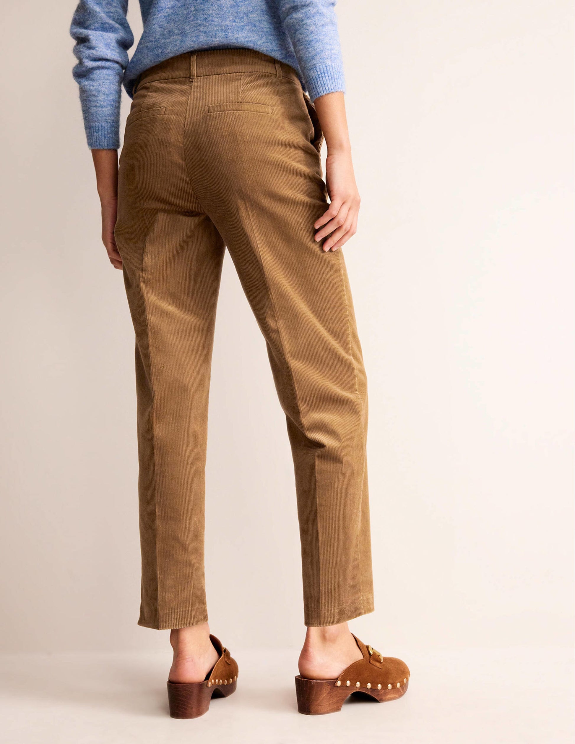 Pantalon Kew en velours côtelé-Camel-3