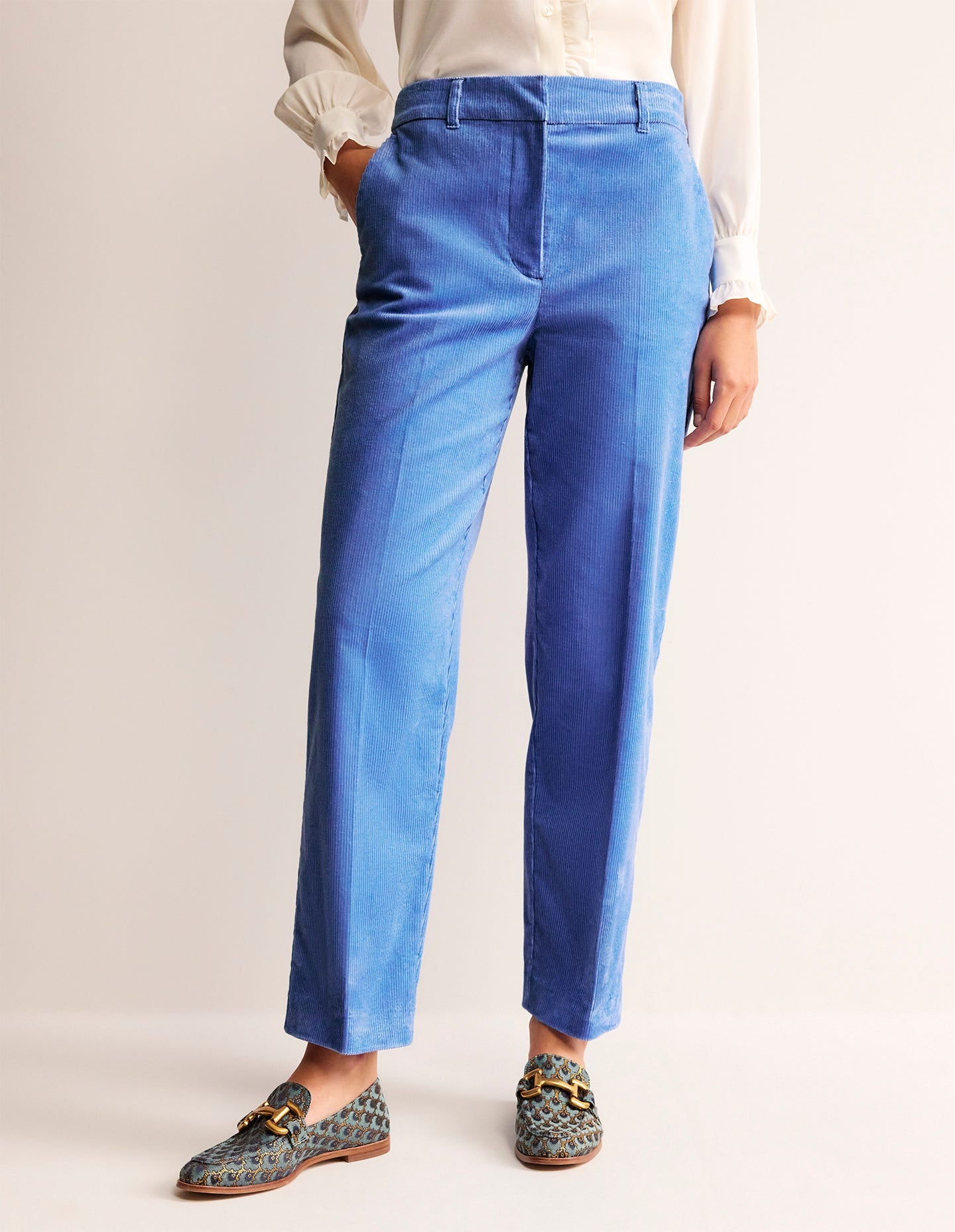 Pantalon Kew en velours côtelé-Marina-4