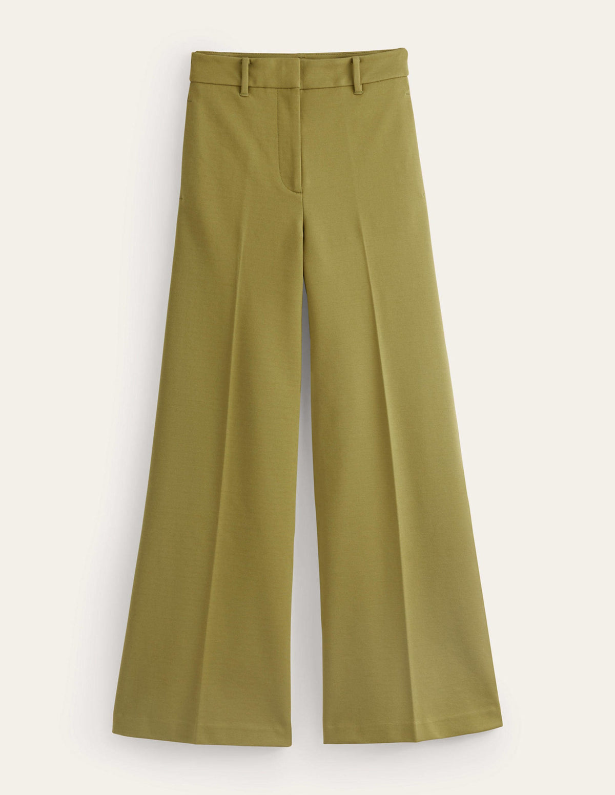 Jersey-Hose mit weitem Bein-Olivgrün - Image 5