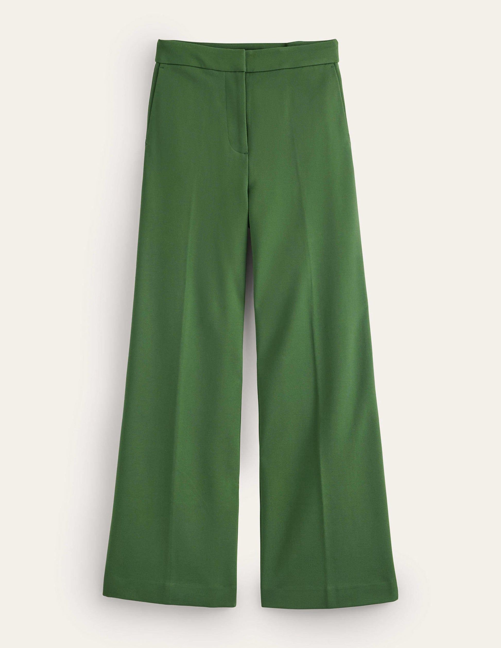 Pantalon Westbourne en point de Rome-Vert hivernal-6